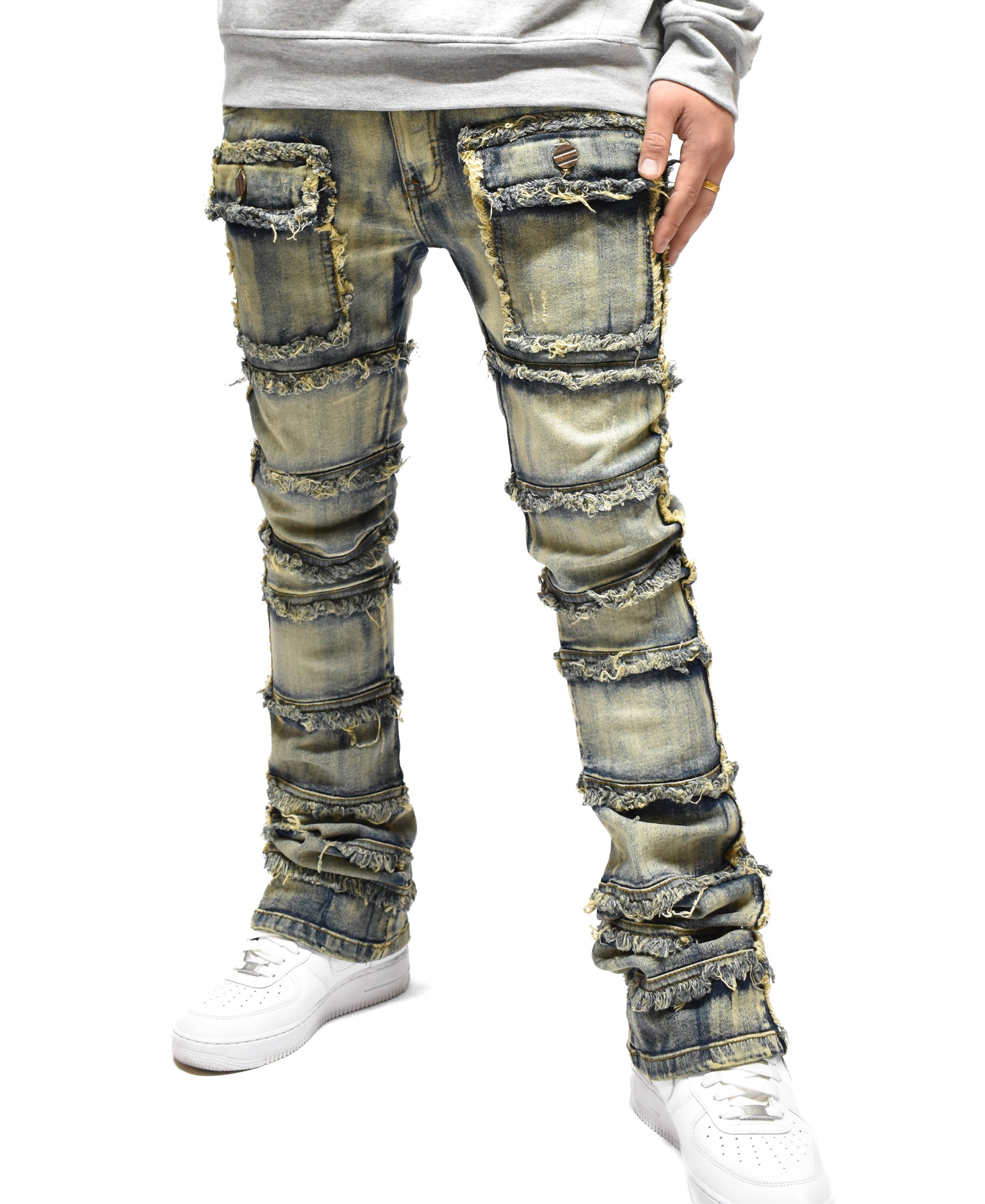 FW33958 Thread Stacked Denim
