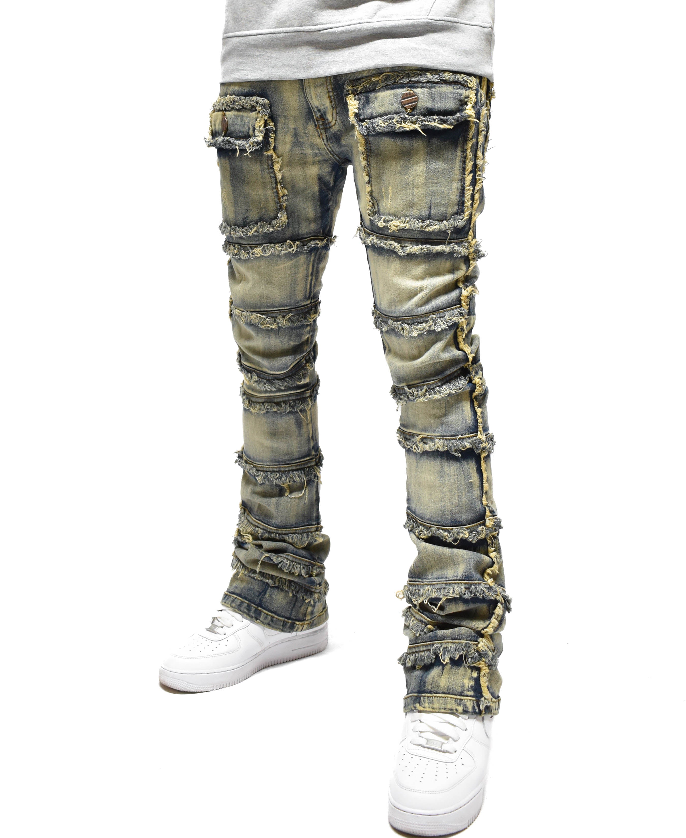 FW33958 Thread Stacked Denim