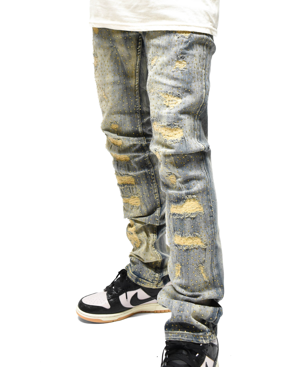 FW33293 Ripped Stone Denim