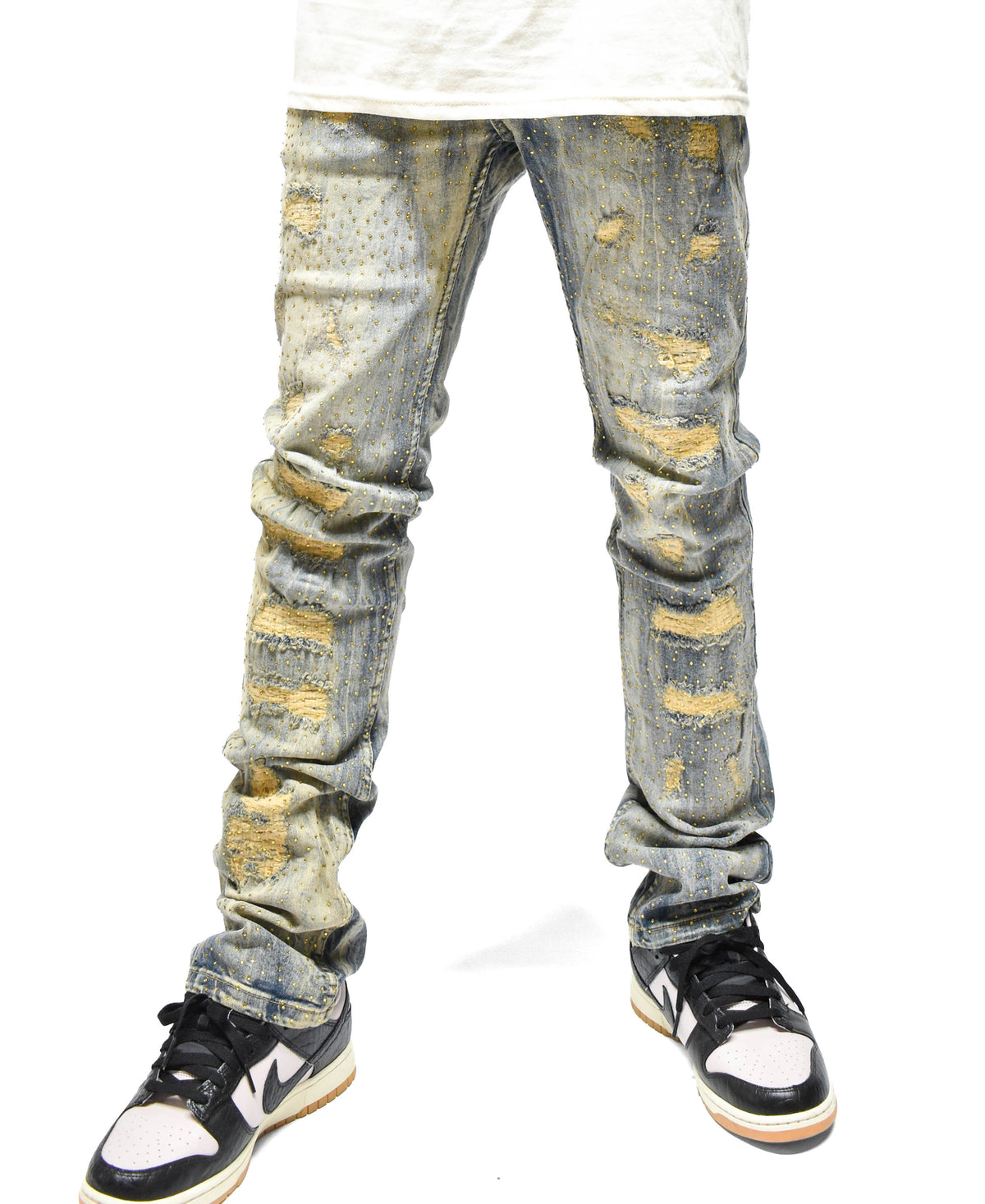 FW33293 Ripped Stone Denim
