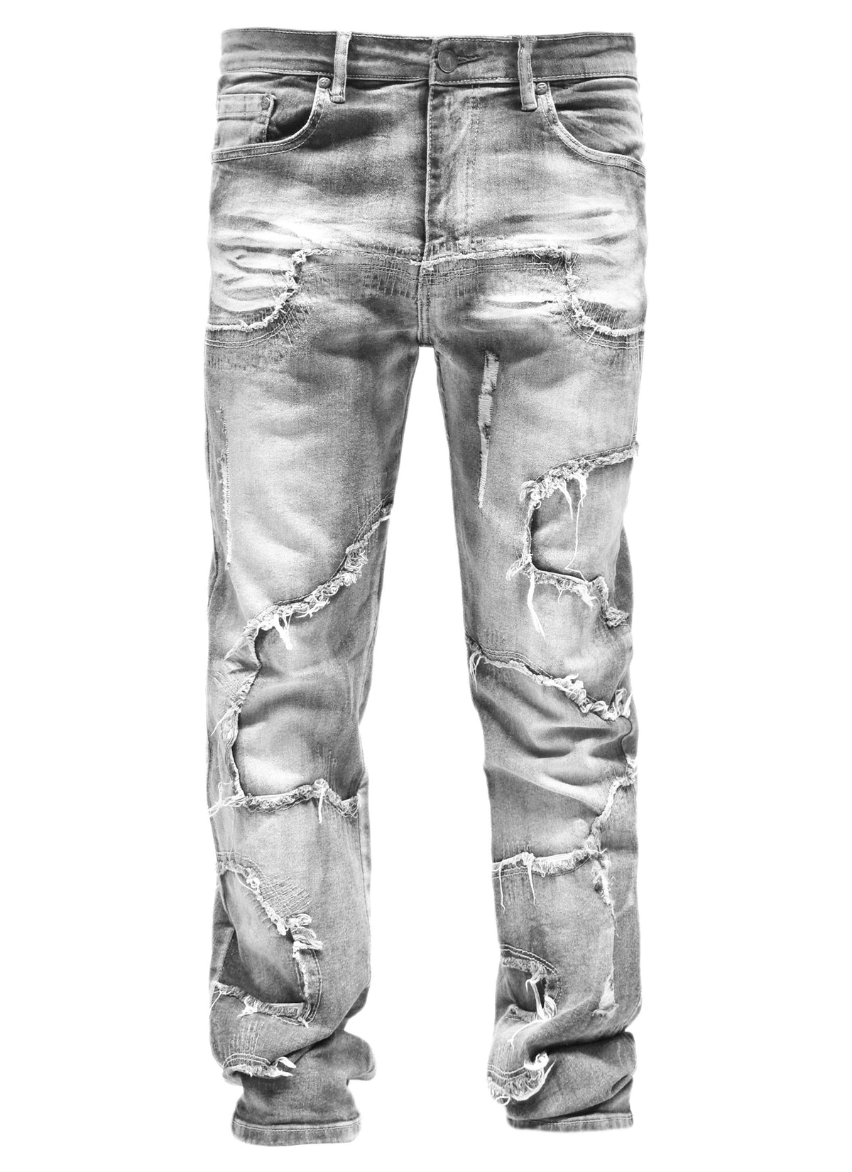 S5004 Frayed Denim