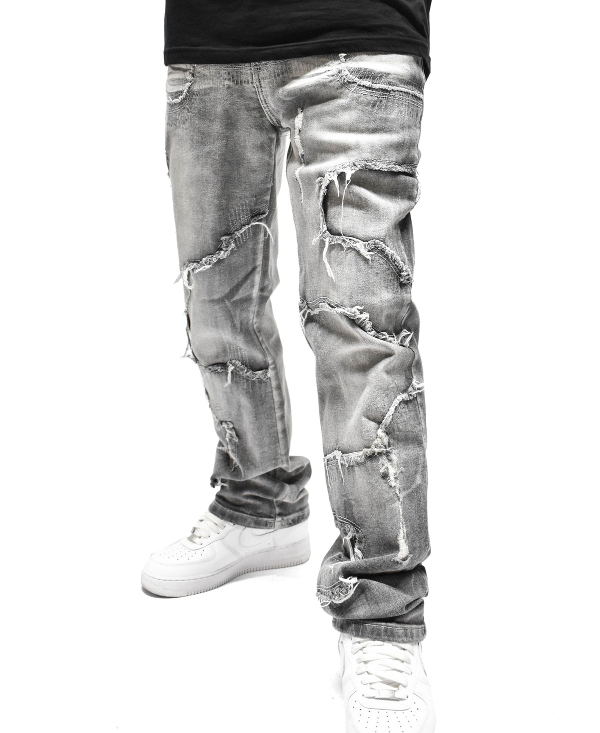 S5004 Frayed Denim