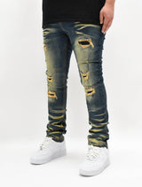 LV55132 Faded Distressed Denim