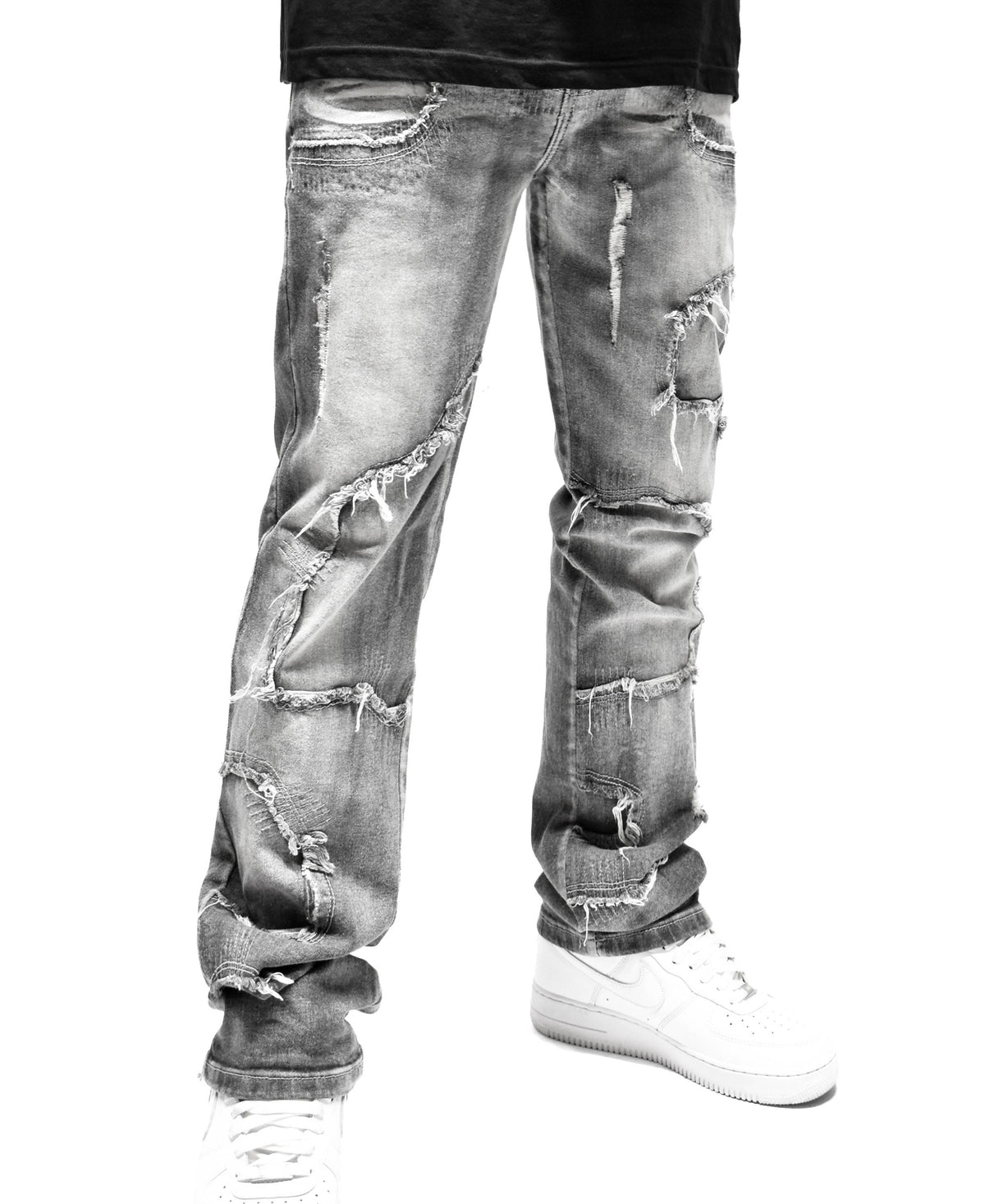 S5004 Frayed Denim