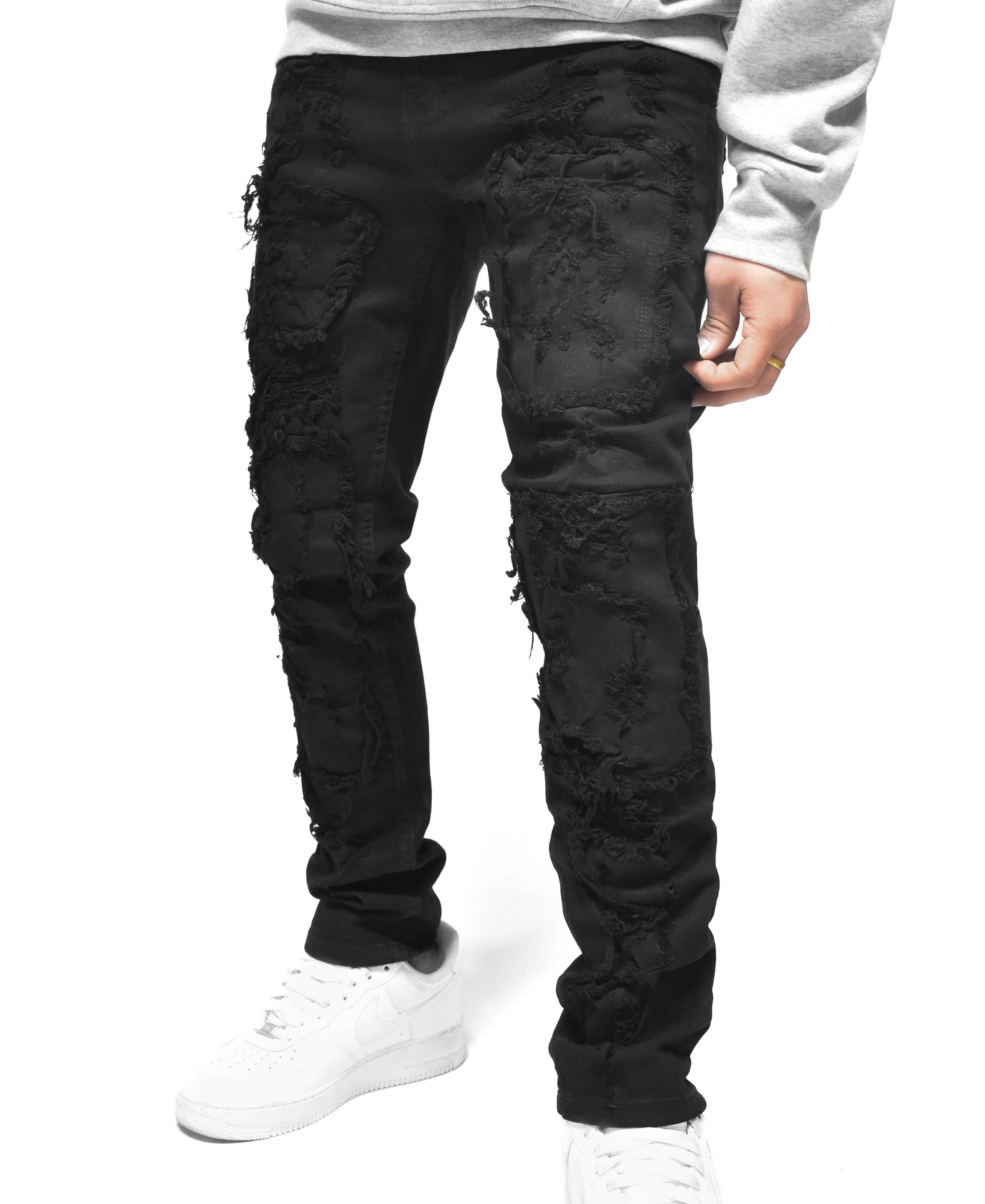 T4056 Distressed Denim