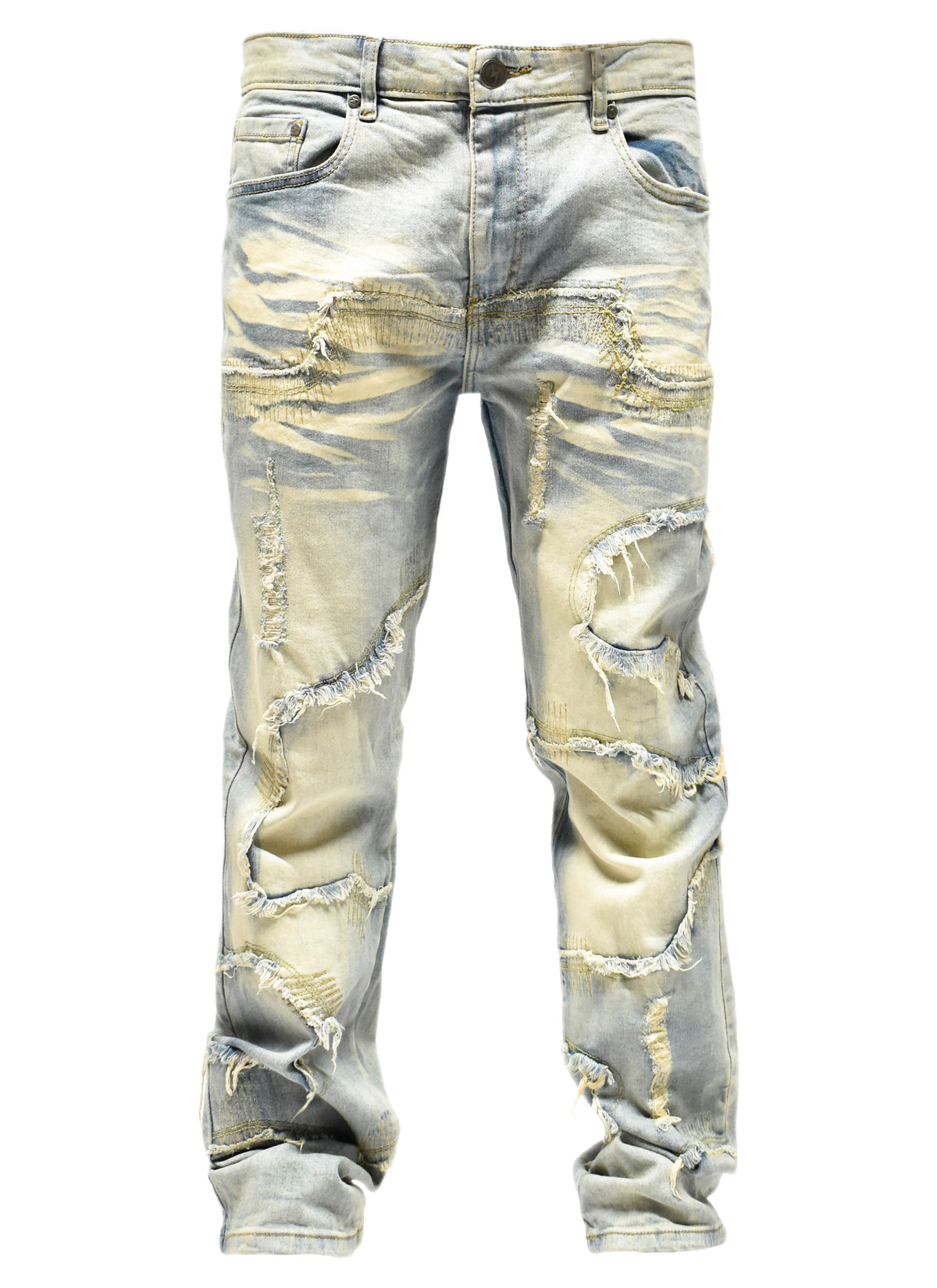 S5004 Frayed Denim