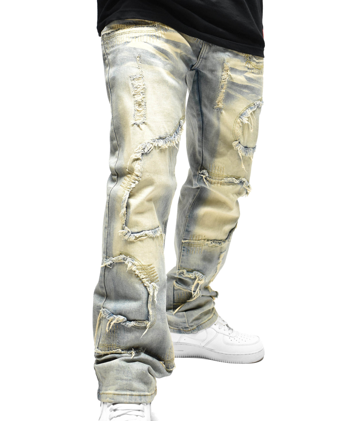 S5004 Frayed Denim