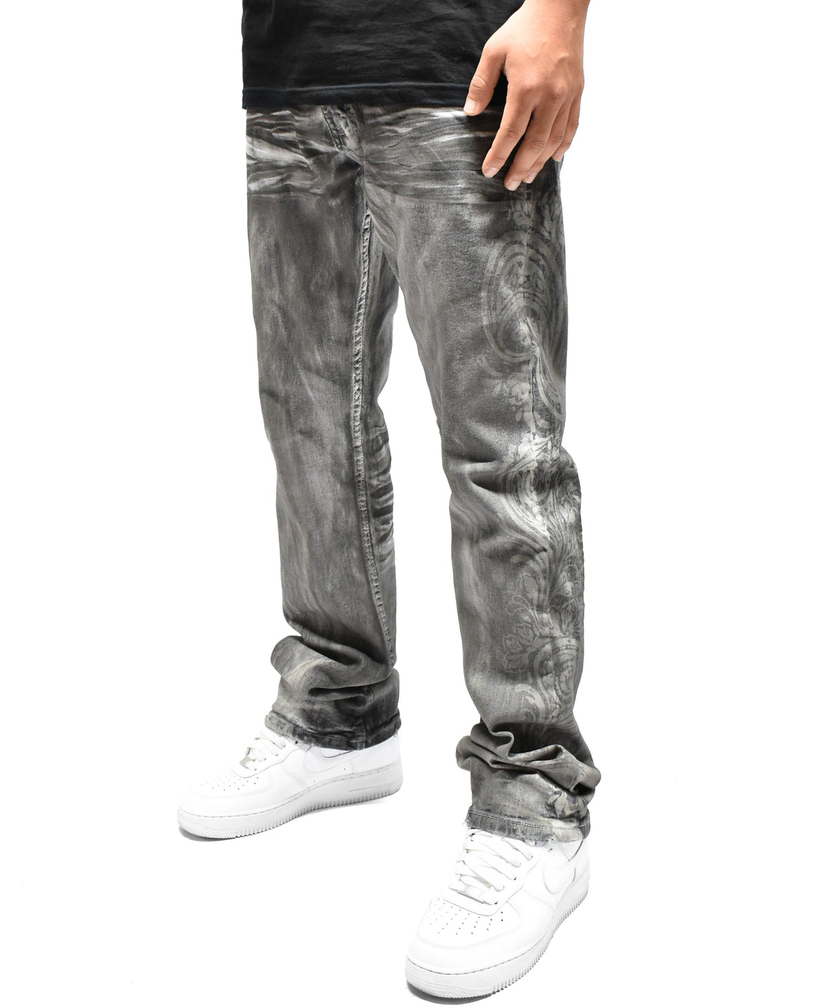 FW33462 Faded Paisley Denim