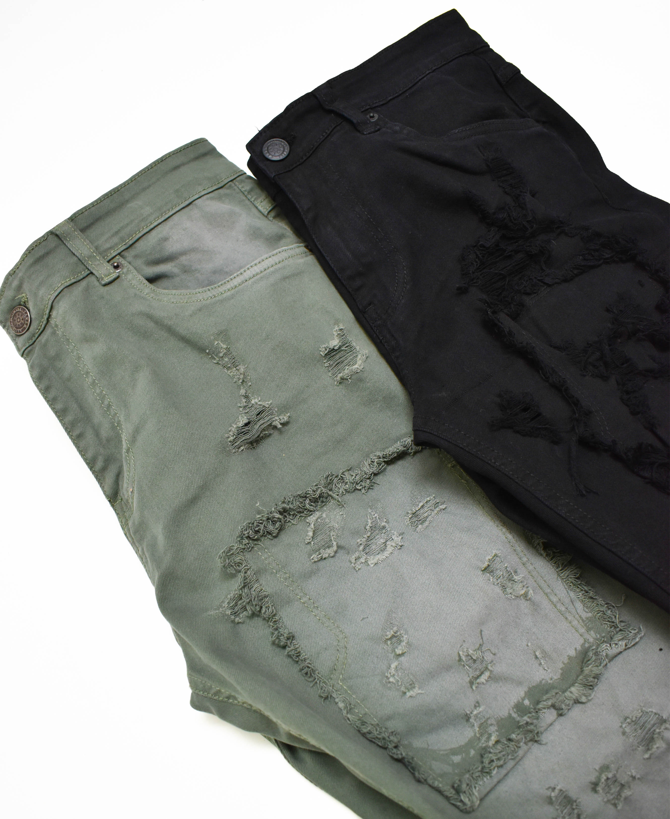 T4056 Distressed Denim