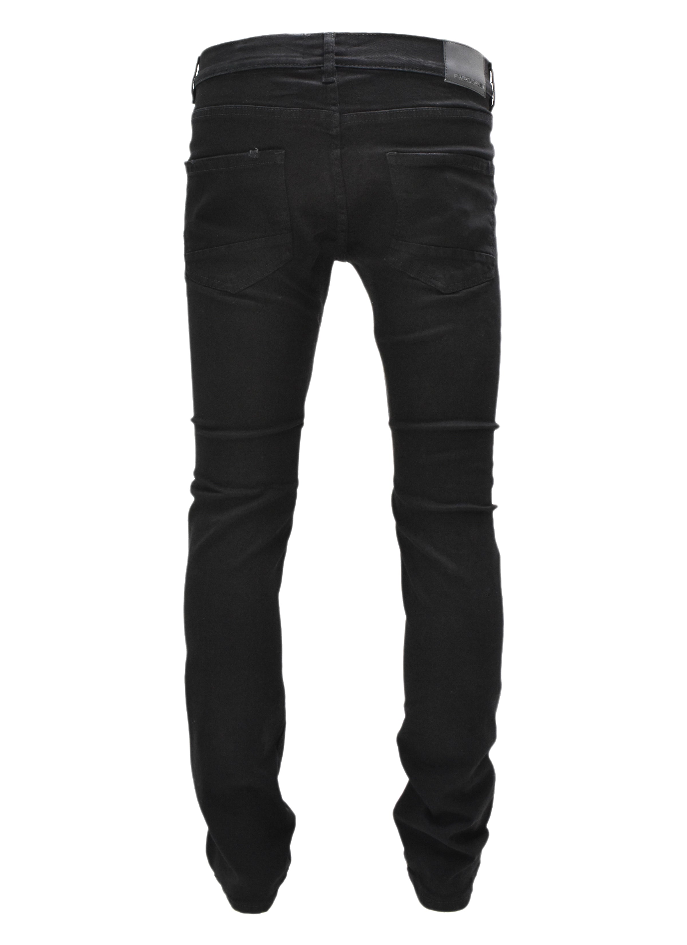 FW33705 Gashed Biker Denim