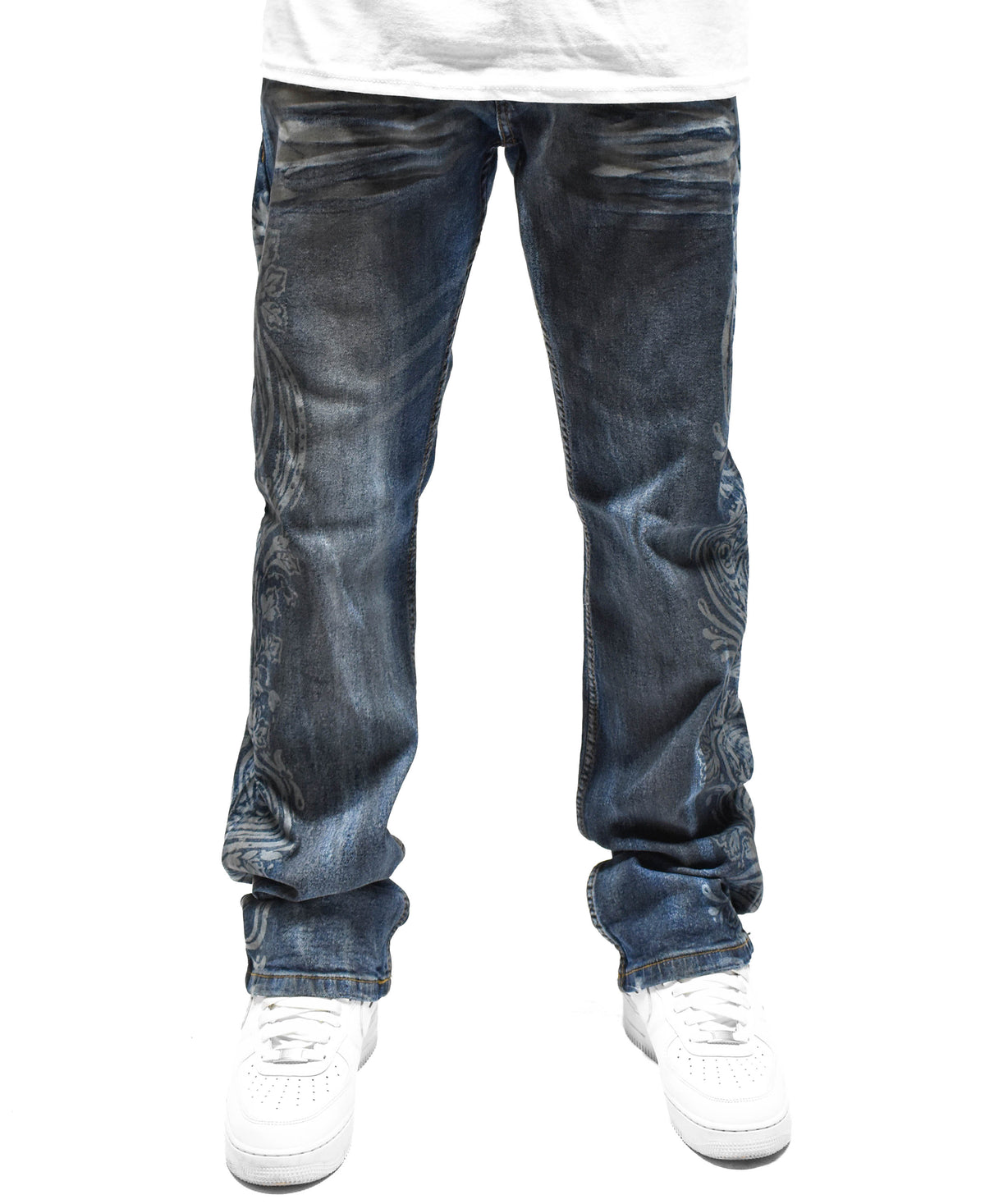 FW33462 Faded Paisley Denim
