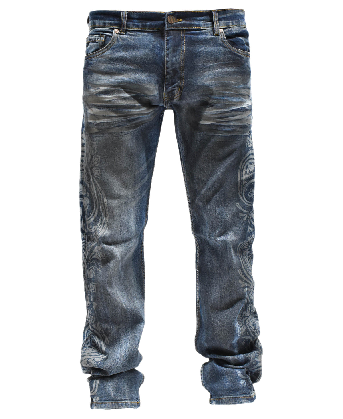 FW33462 Faded Paisley Denim