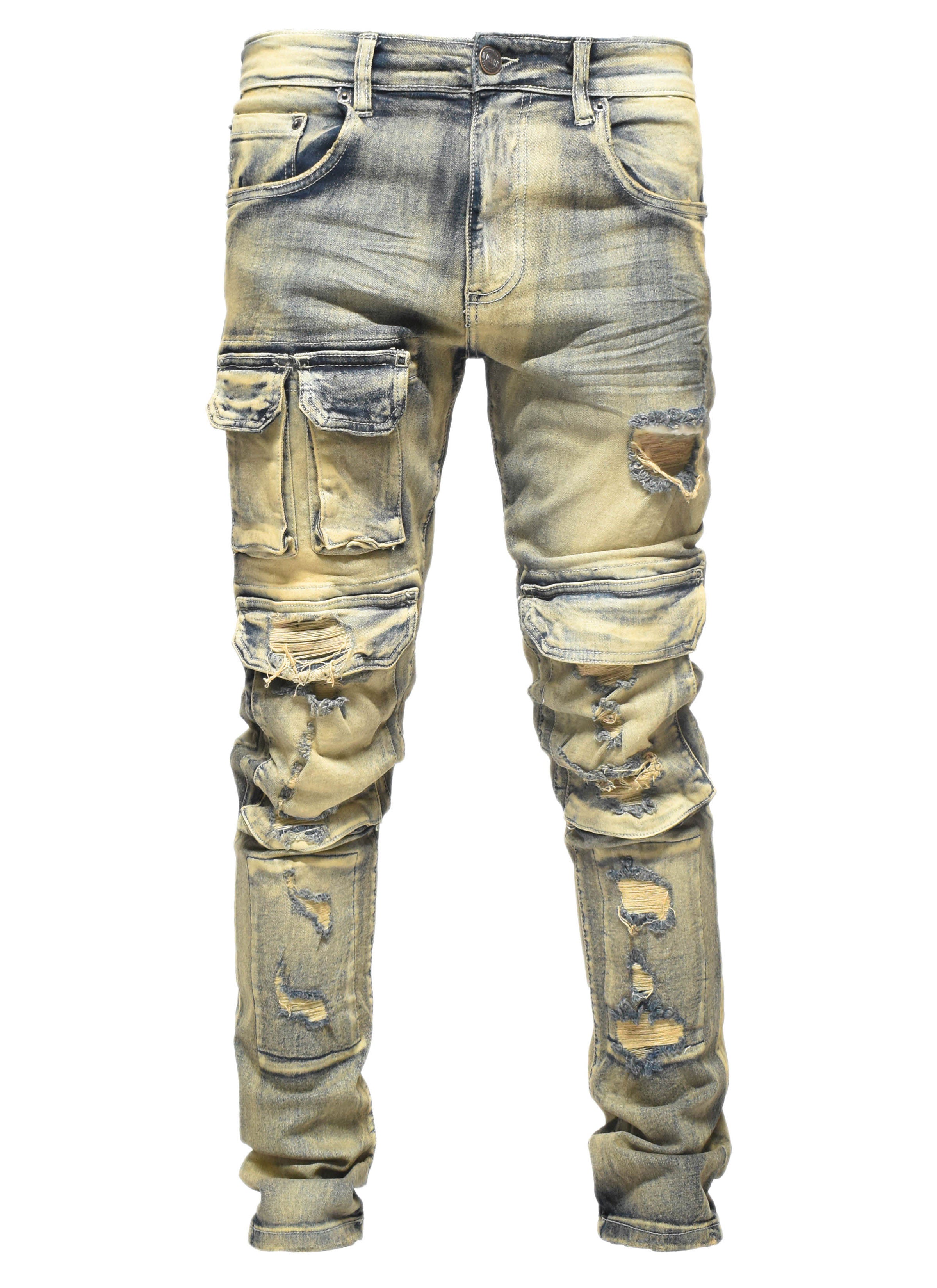 S4415 Ripped Pocket Denim