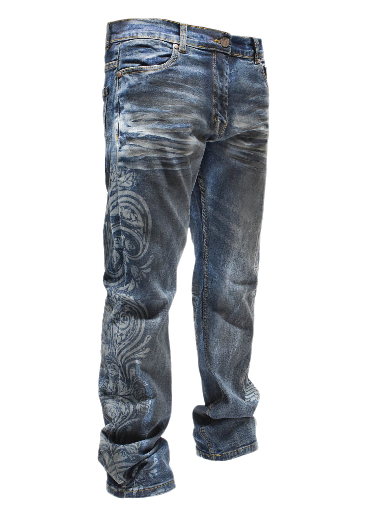 FW33462 Faded Paisley Denim