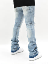 FW33893 Distressed Stacked Denim
