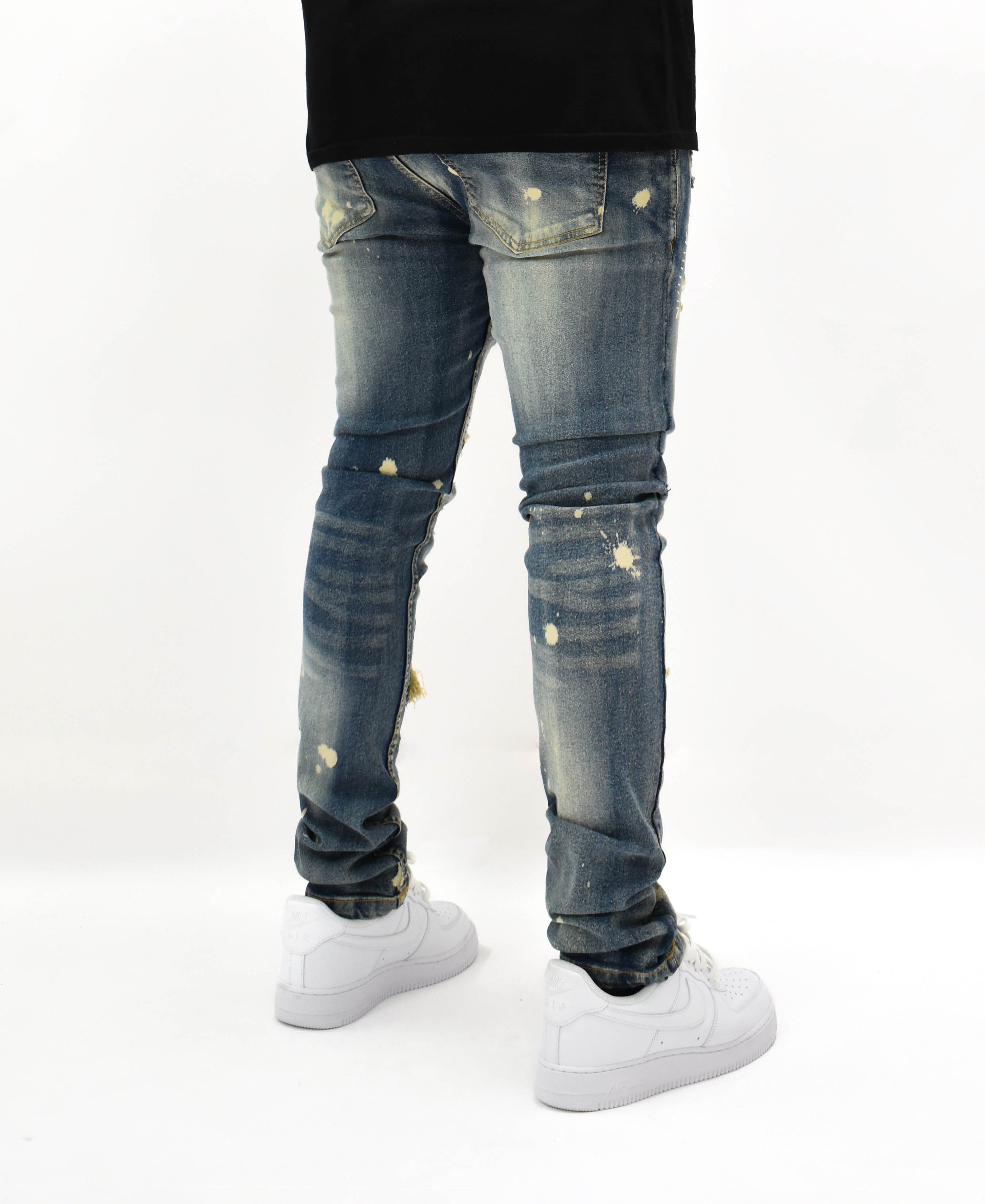 FW33665 Distressed Stitch Denim