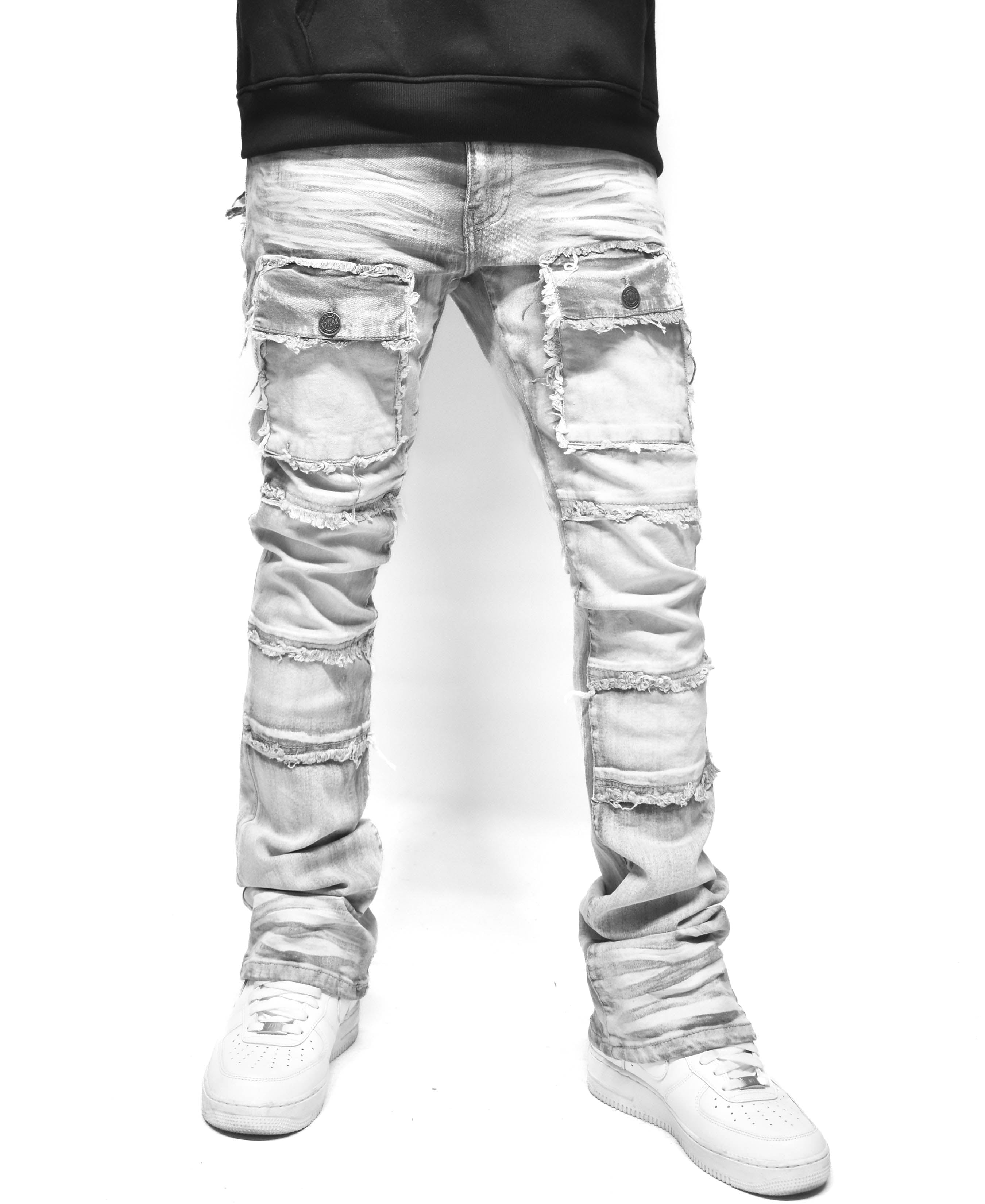 S3020 Frayed Pocket Denim