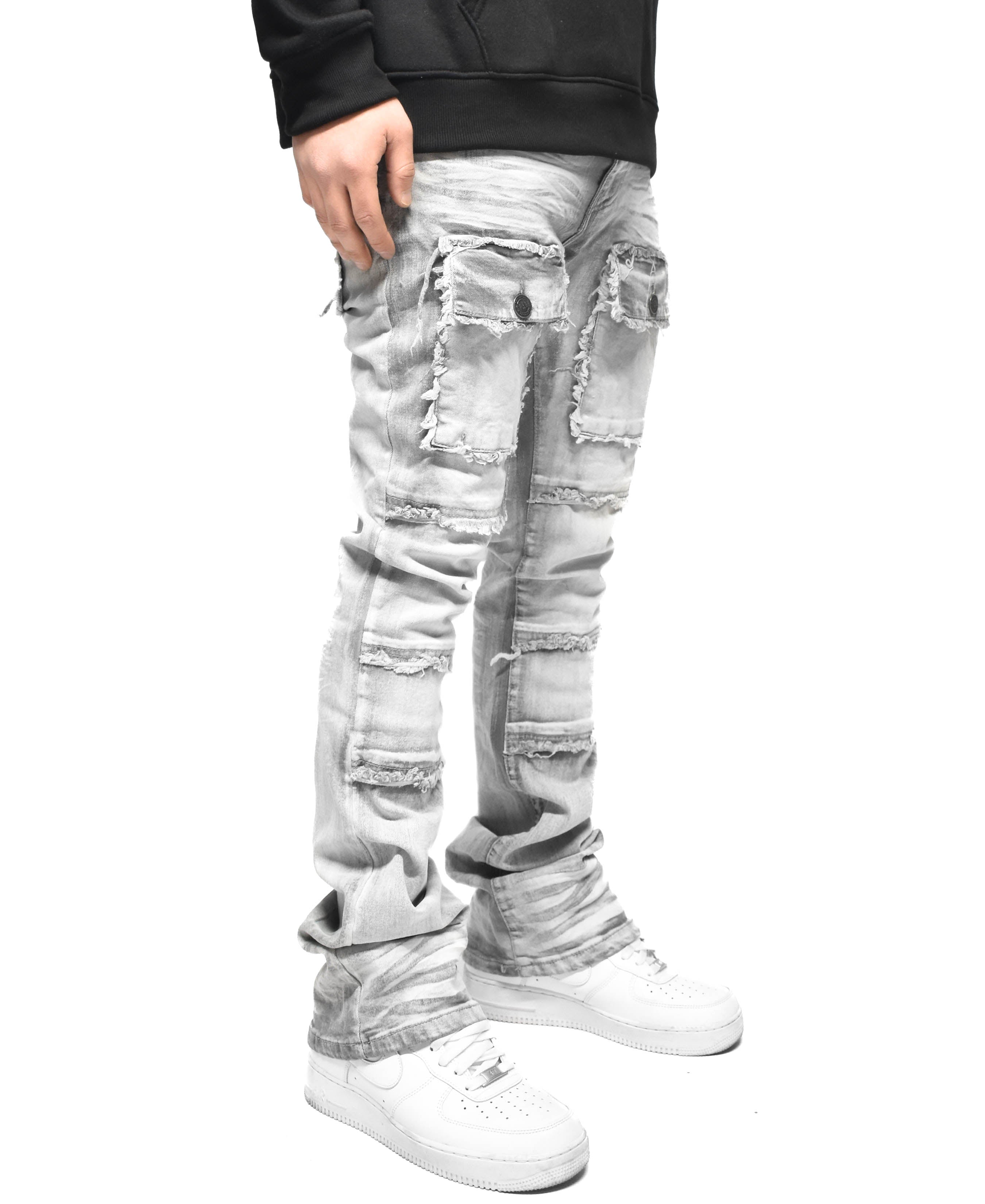 S3020 Frayed Pocket Denim