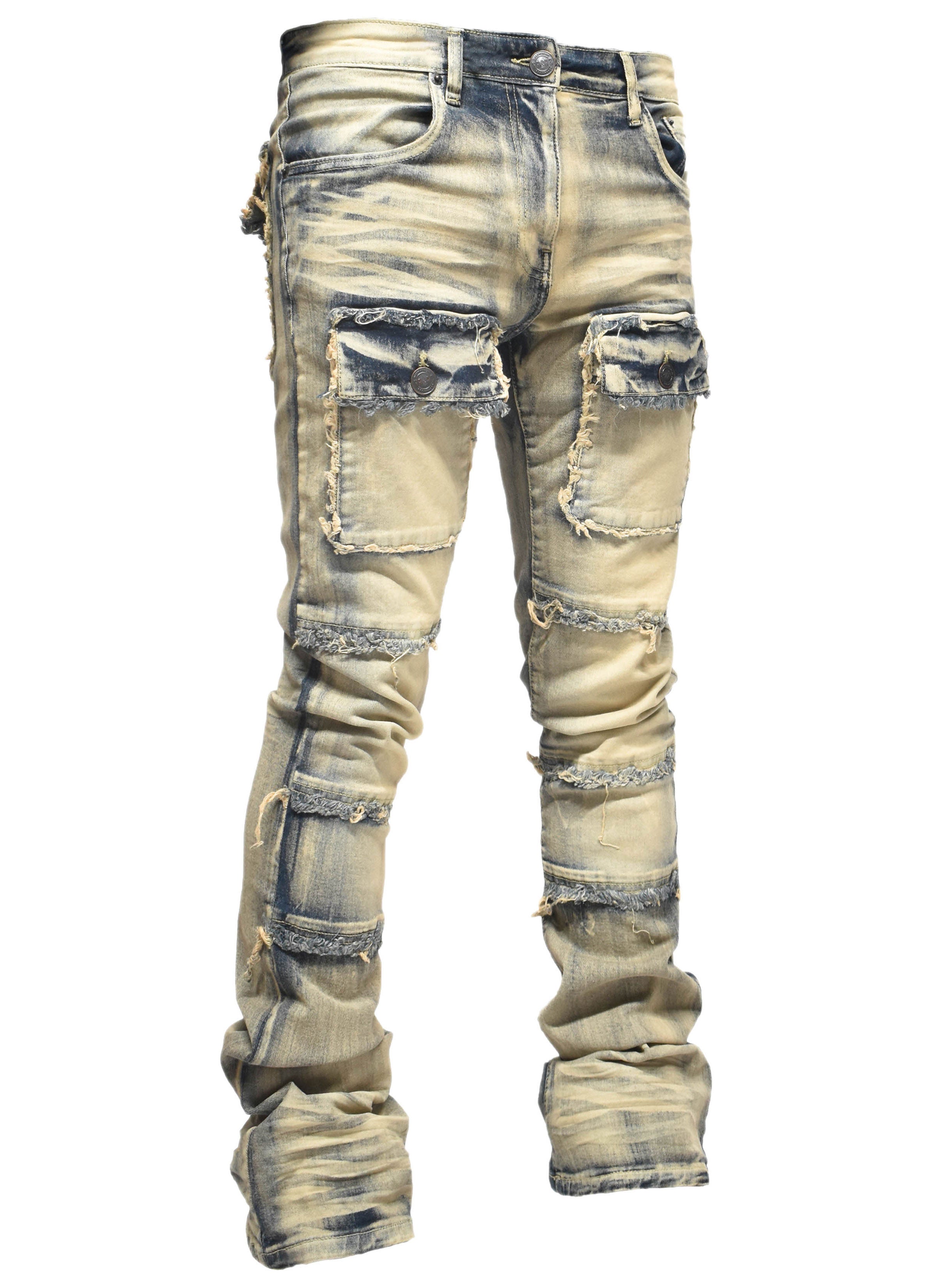 S3020 Frayed Pocket Denim