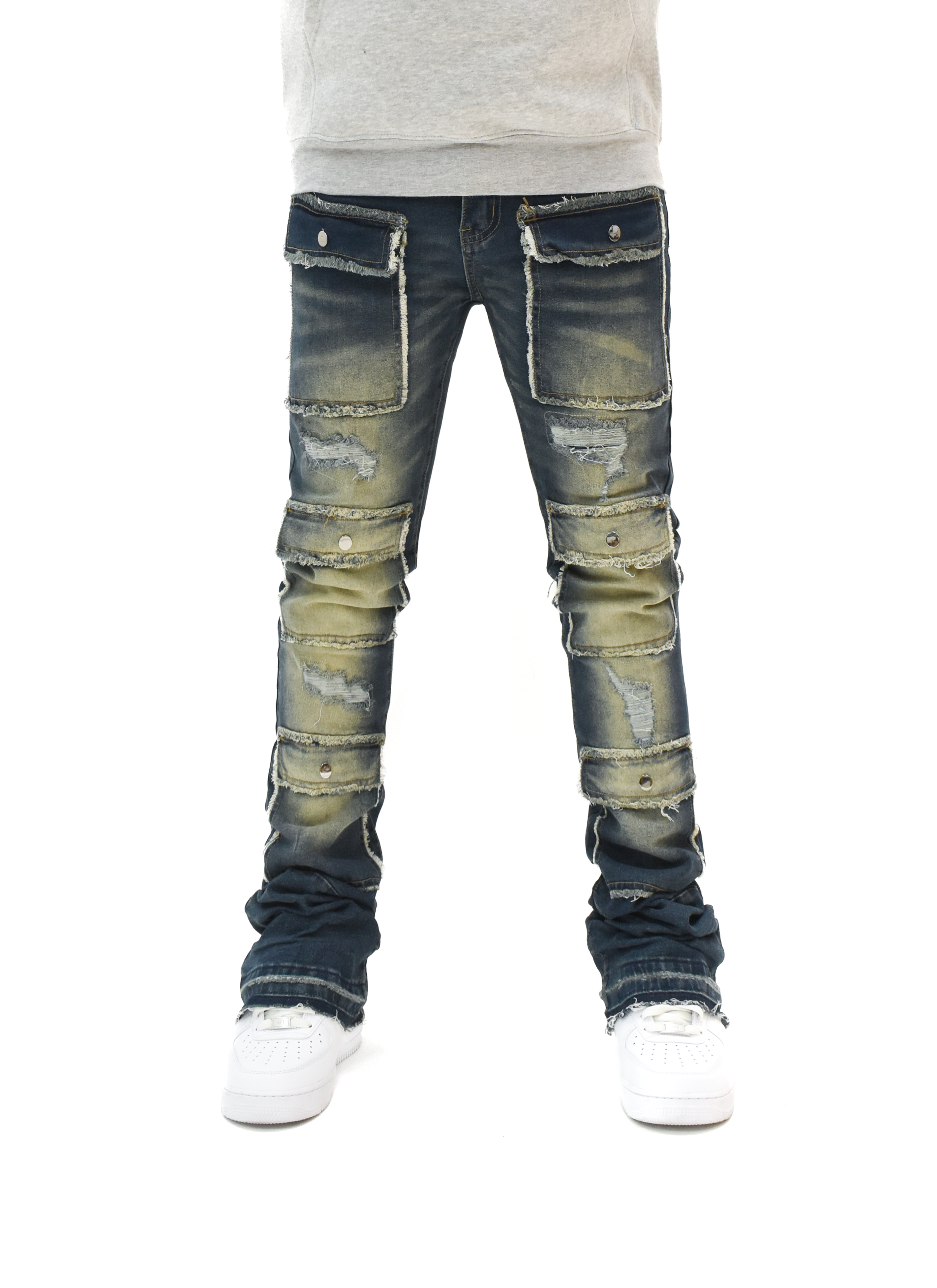 S3691 Washed Stacked Denim