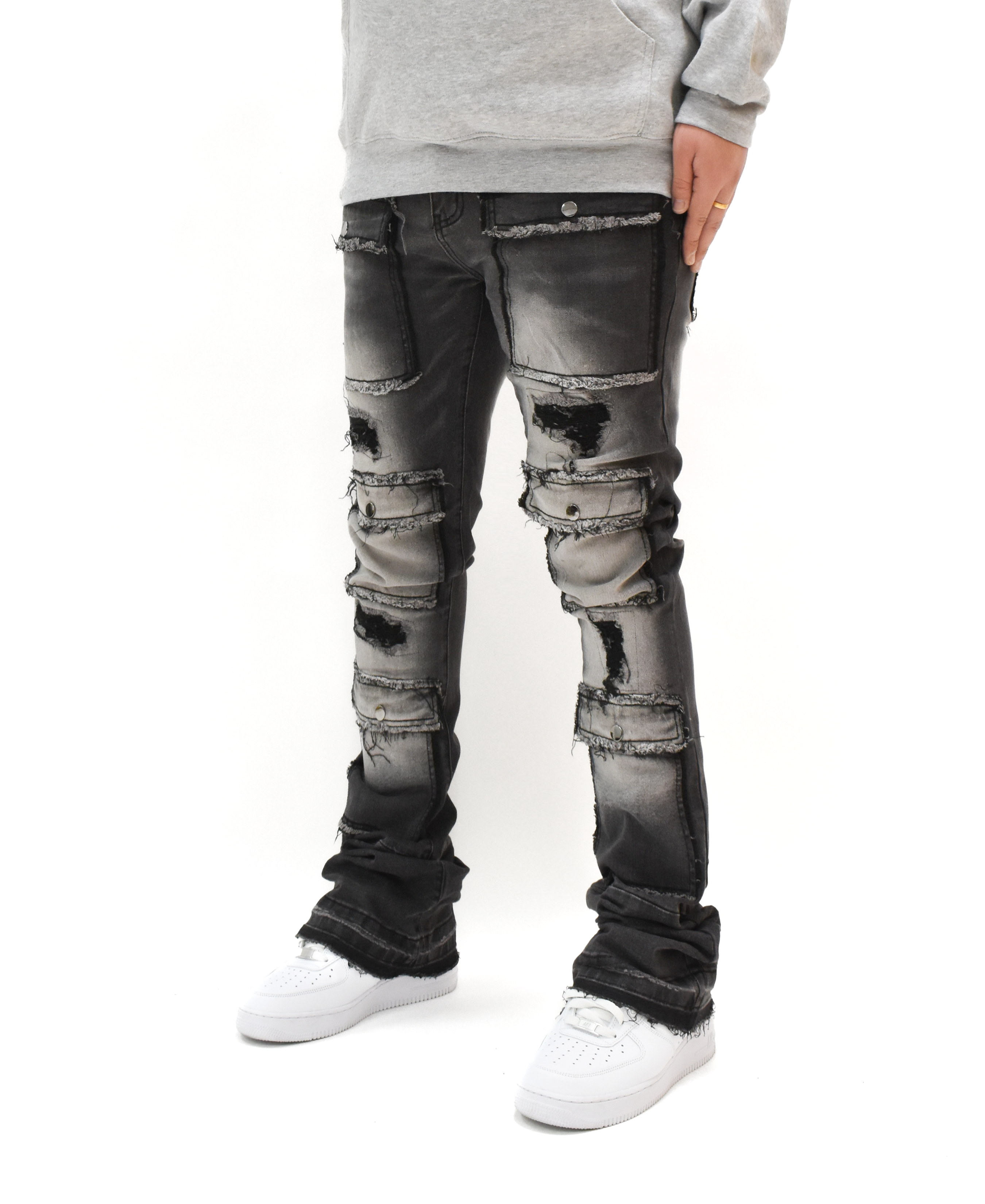 S3691 Washed Stacked Denim