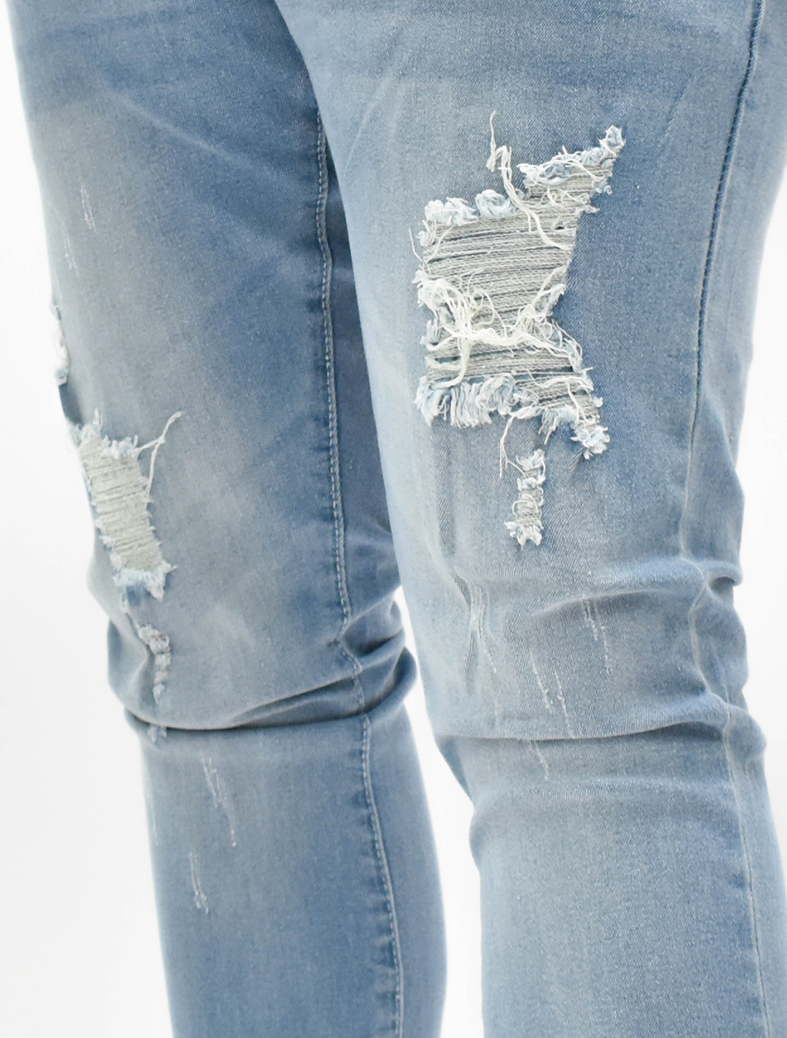 MS11319 Ripped Fade Denim