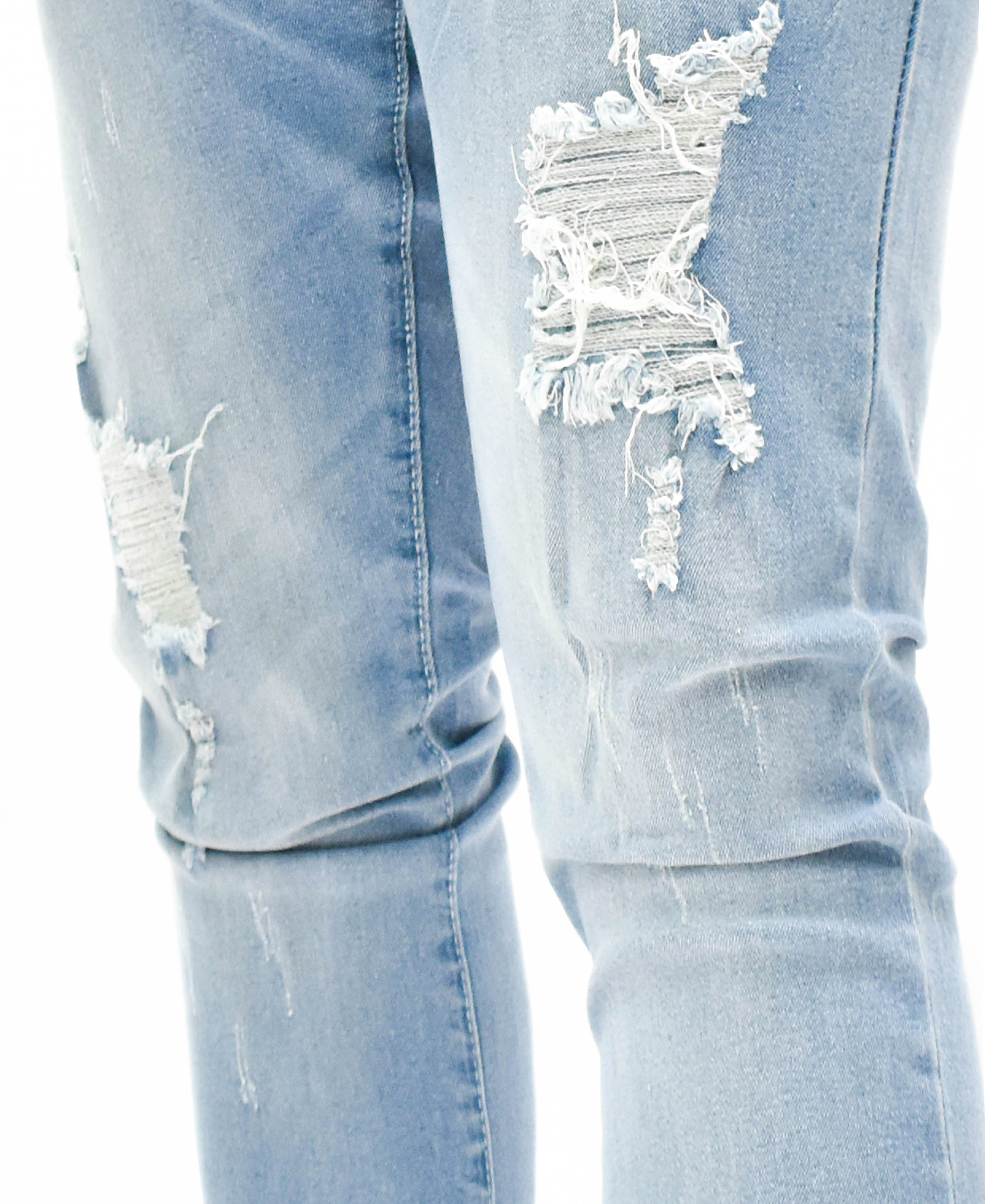 MS11319 Ripped Fade Denim