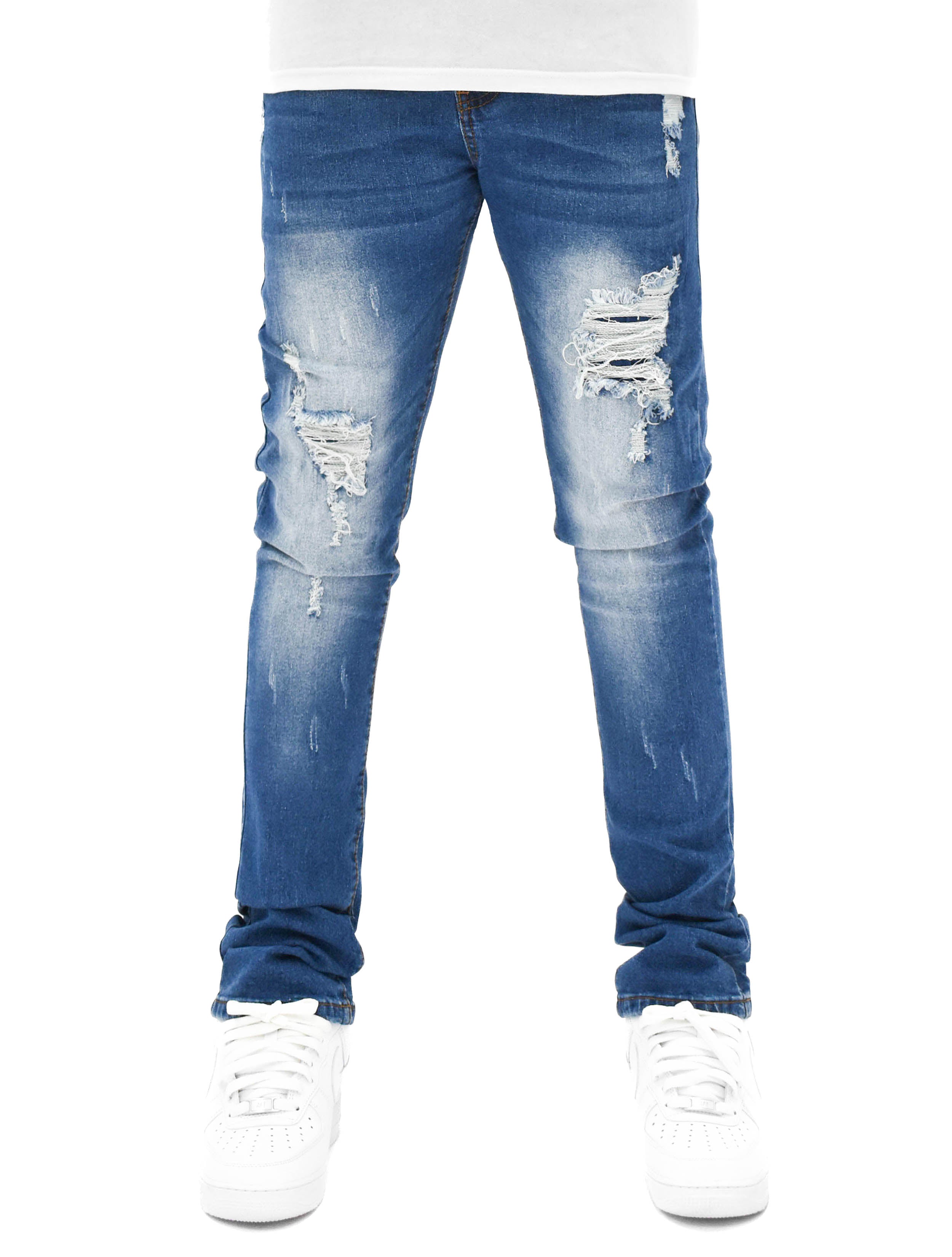 MS11319 Ripped Fade Denim