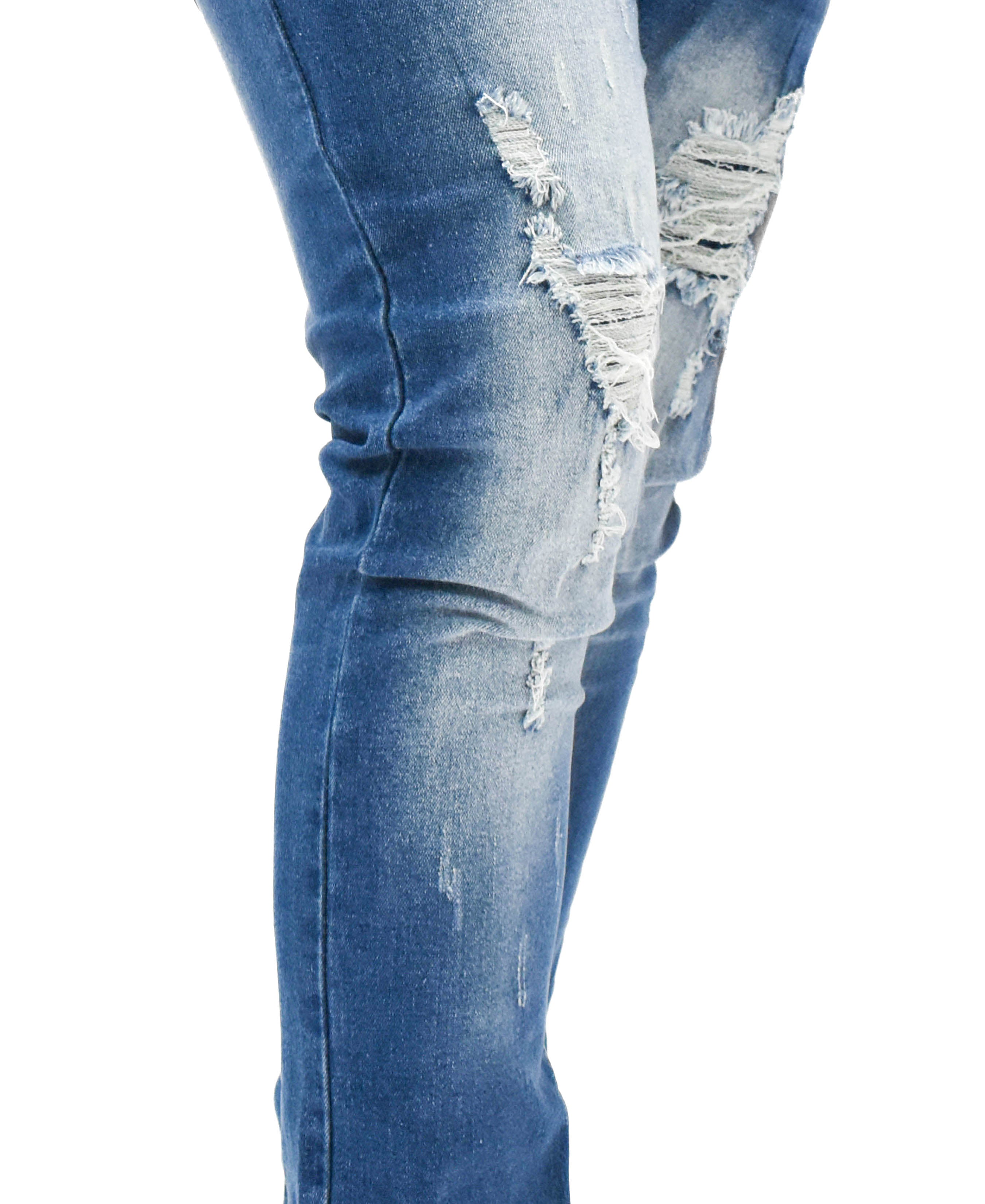 MS11319 Ripped Fade Denim