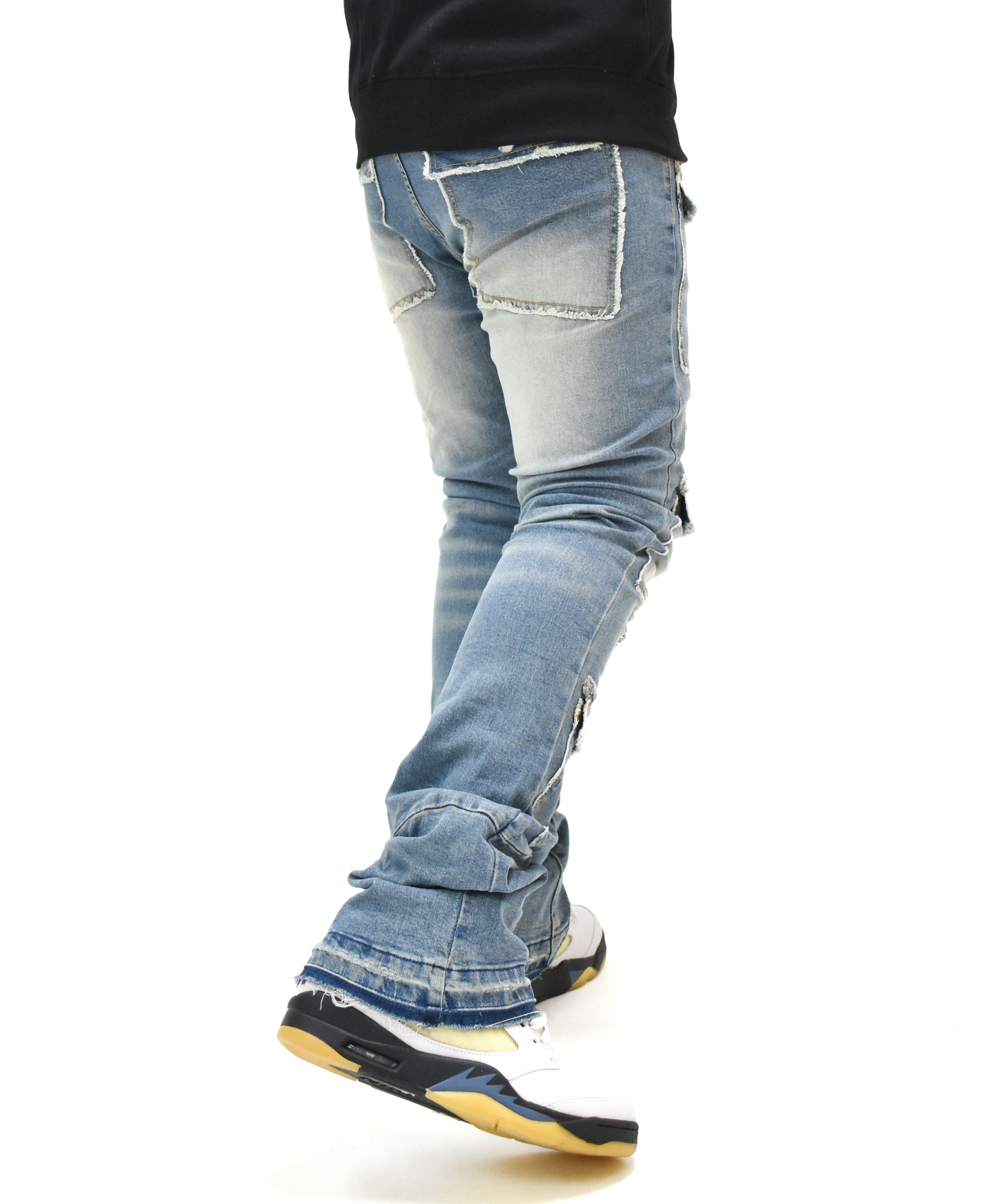 S3691 Washed Stacked Denim