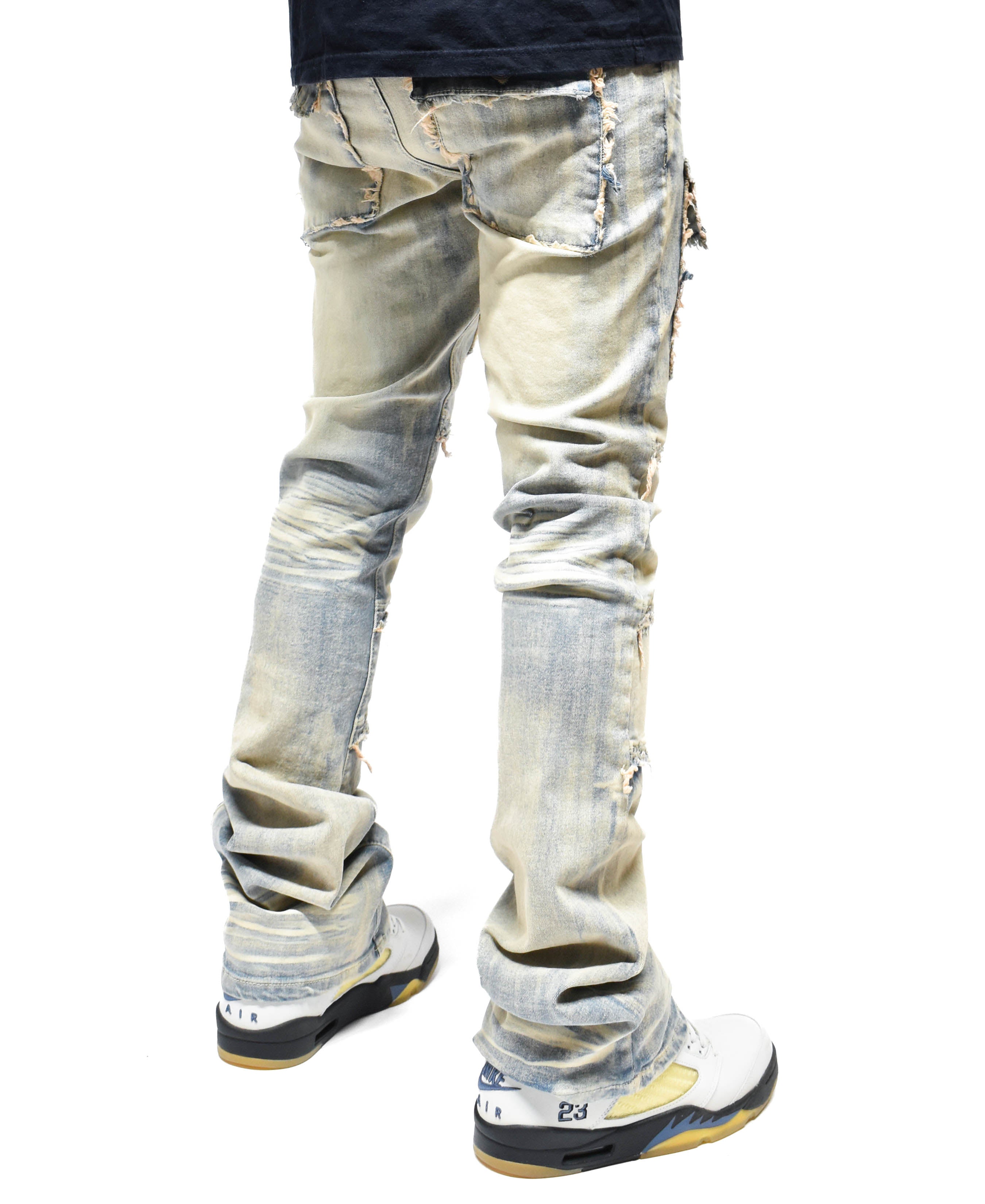 S3020 Frayed Pocket Denim