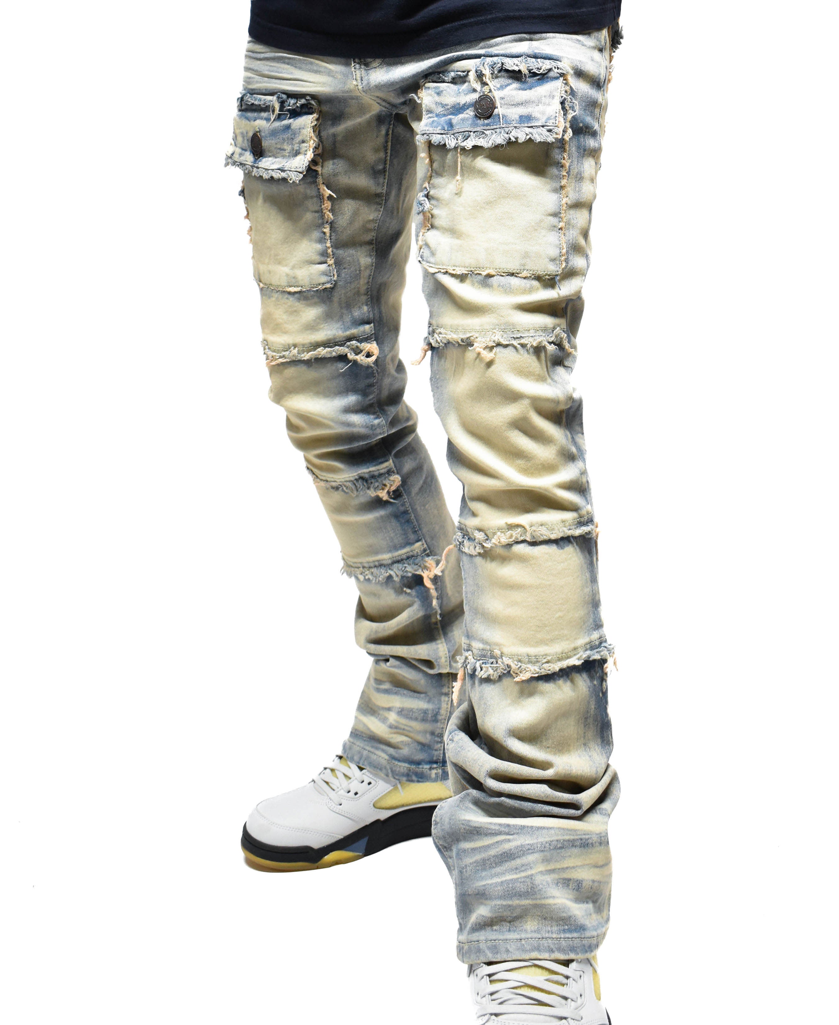 S3020 Frayed Pocket Denim