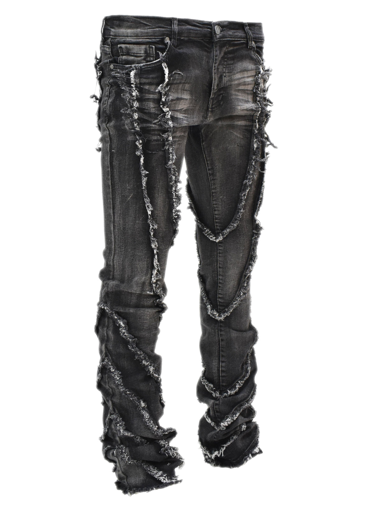 FW33090 Wavy Stacked Denim