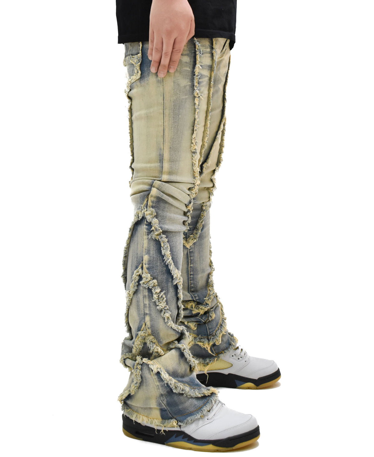 FW33090 Wavy Stacked Denim