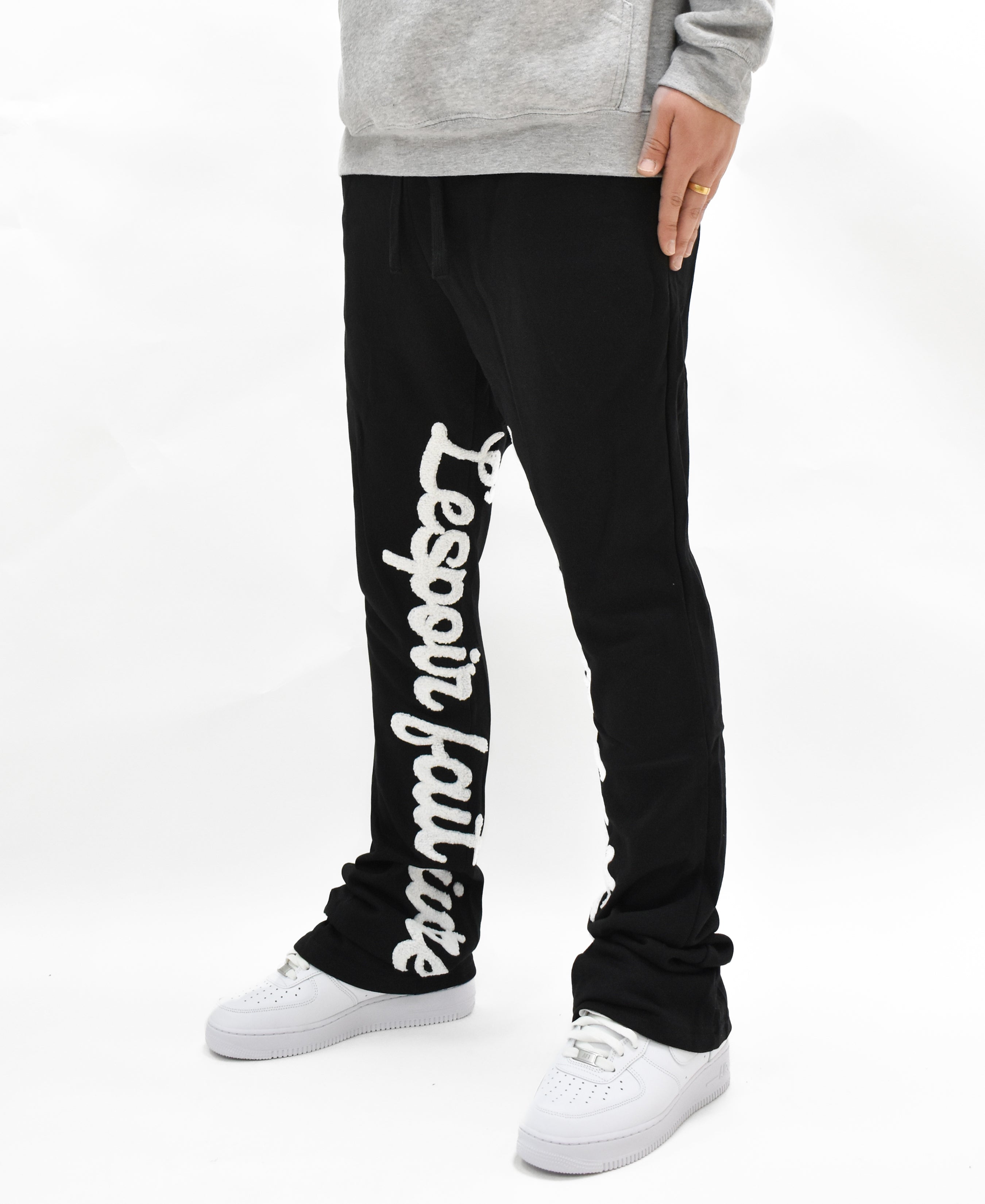 S205 Chenille Stacked Sweatpants