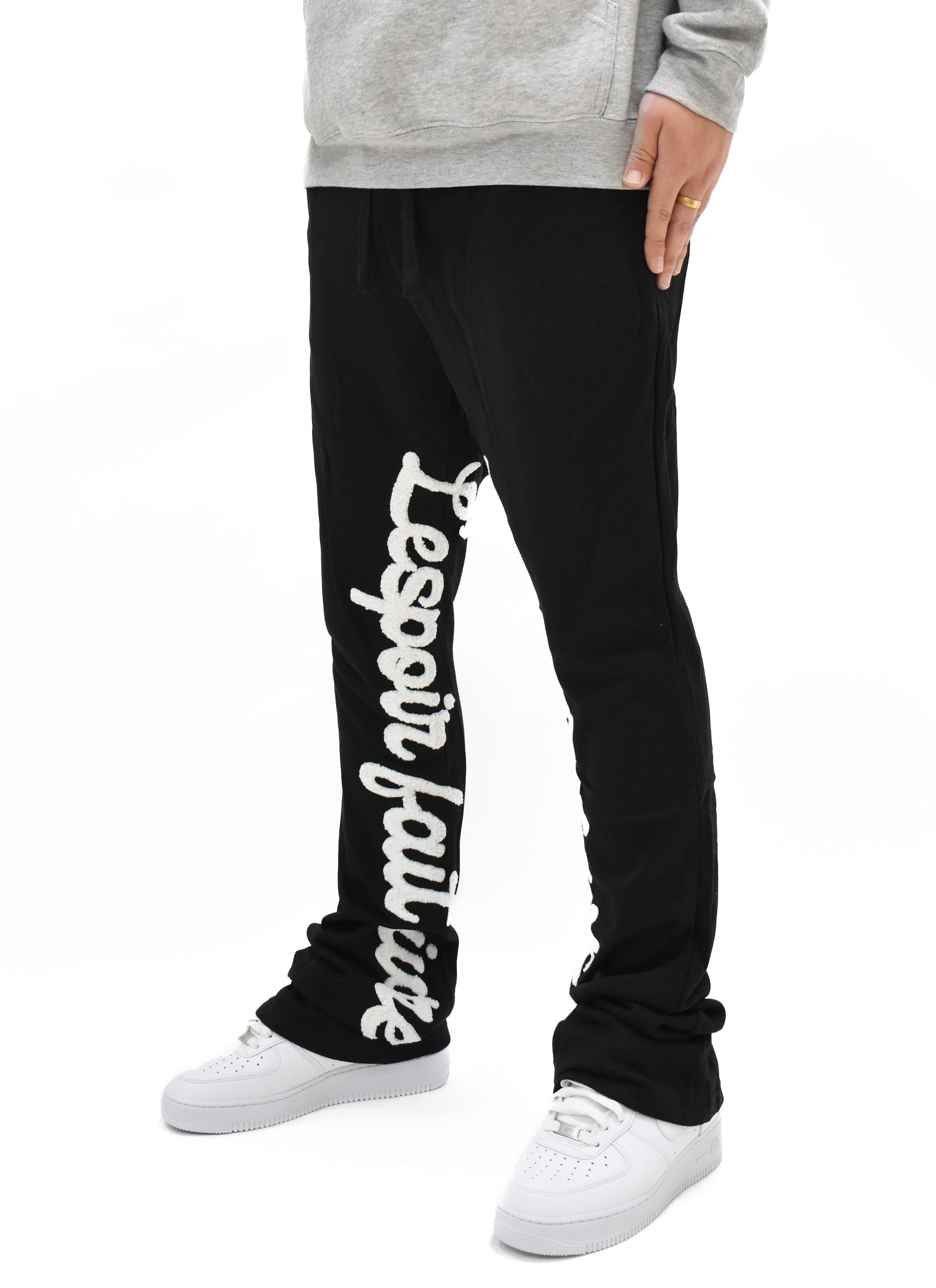 S205 Chenille Stacked Sweatpants