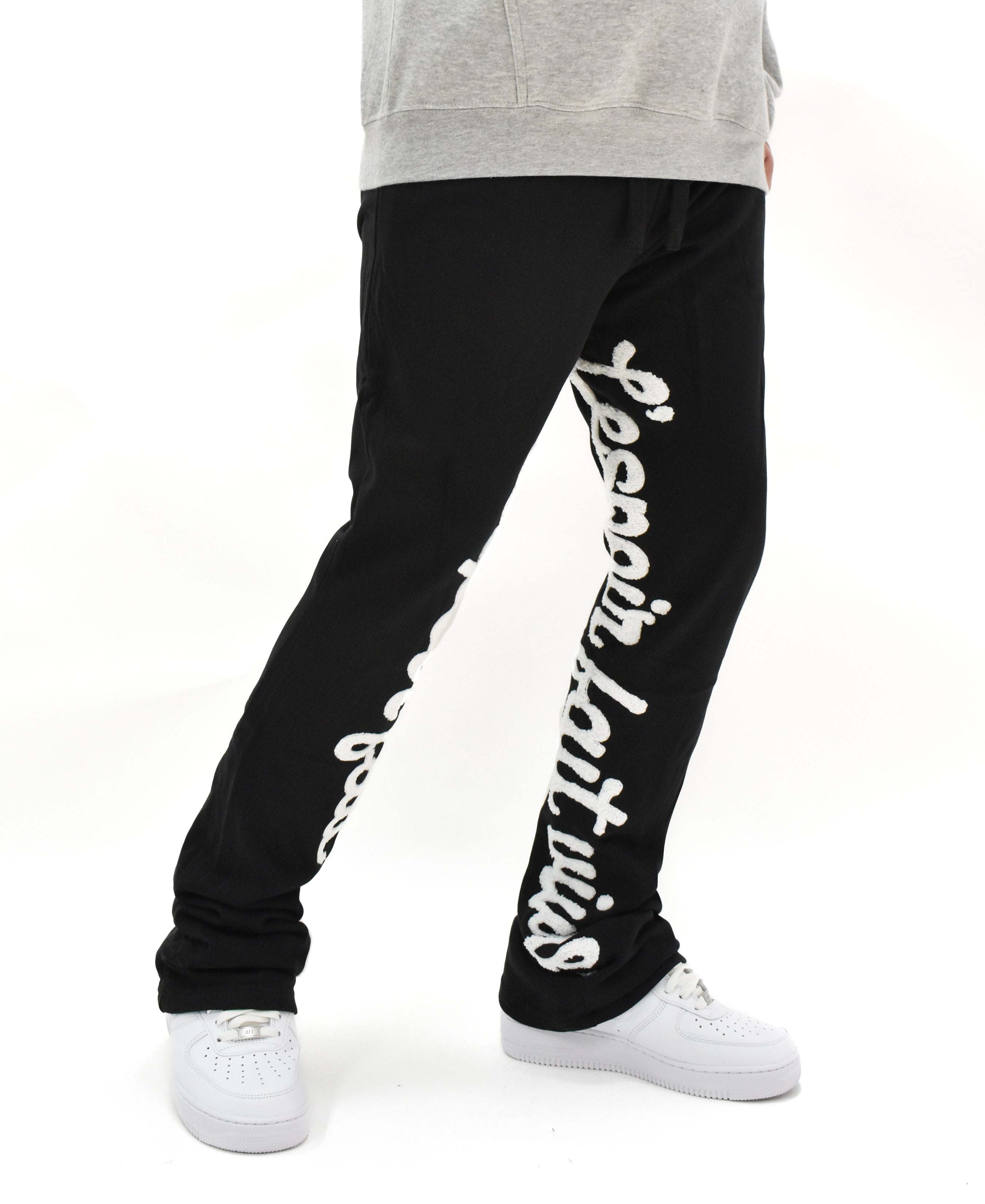 S205 Chenille Stacked Sweatpants