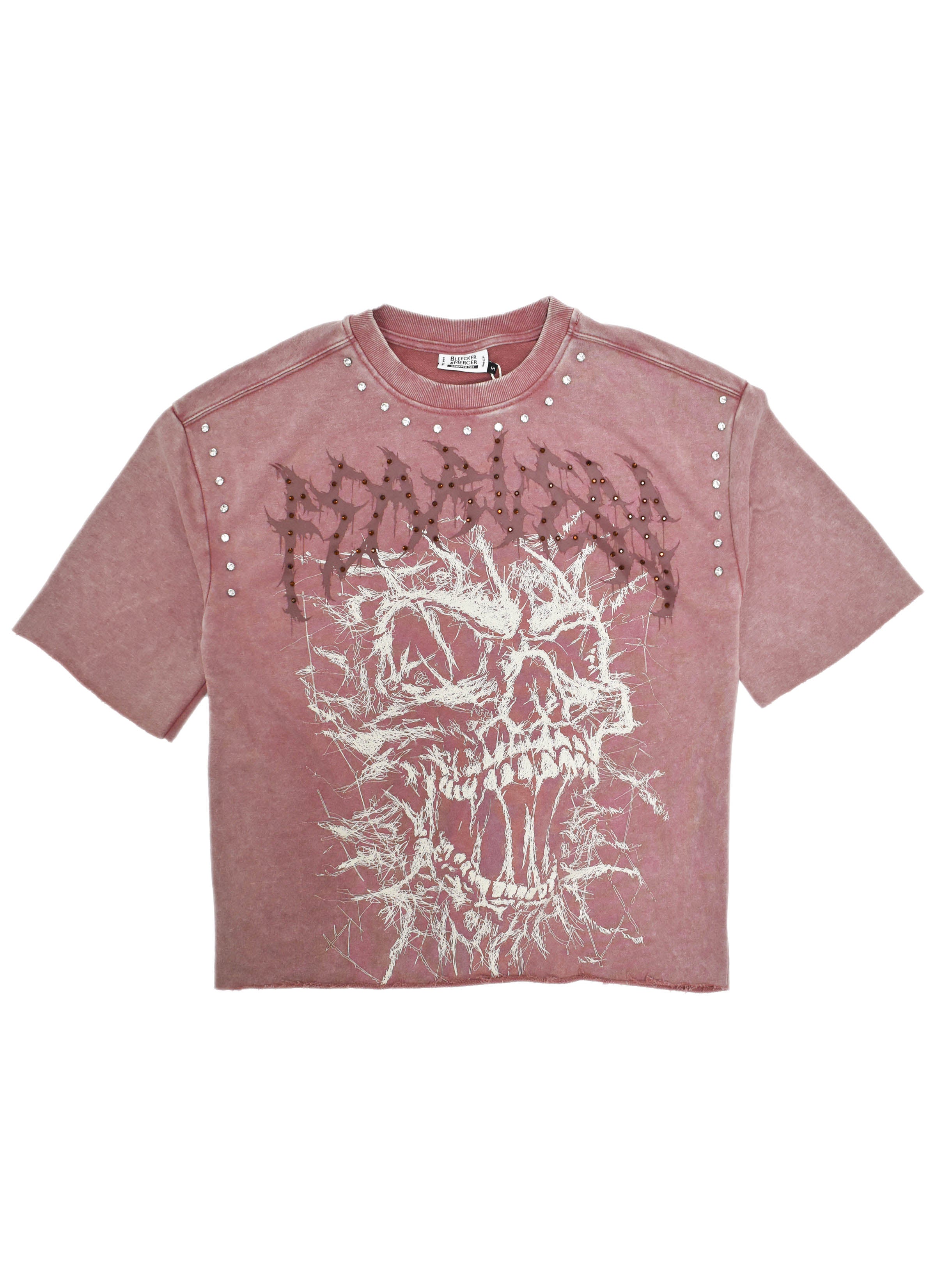 Fearless Rhinestone Crop Tee