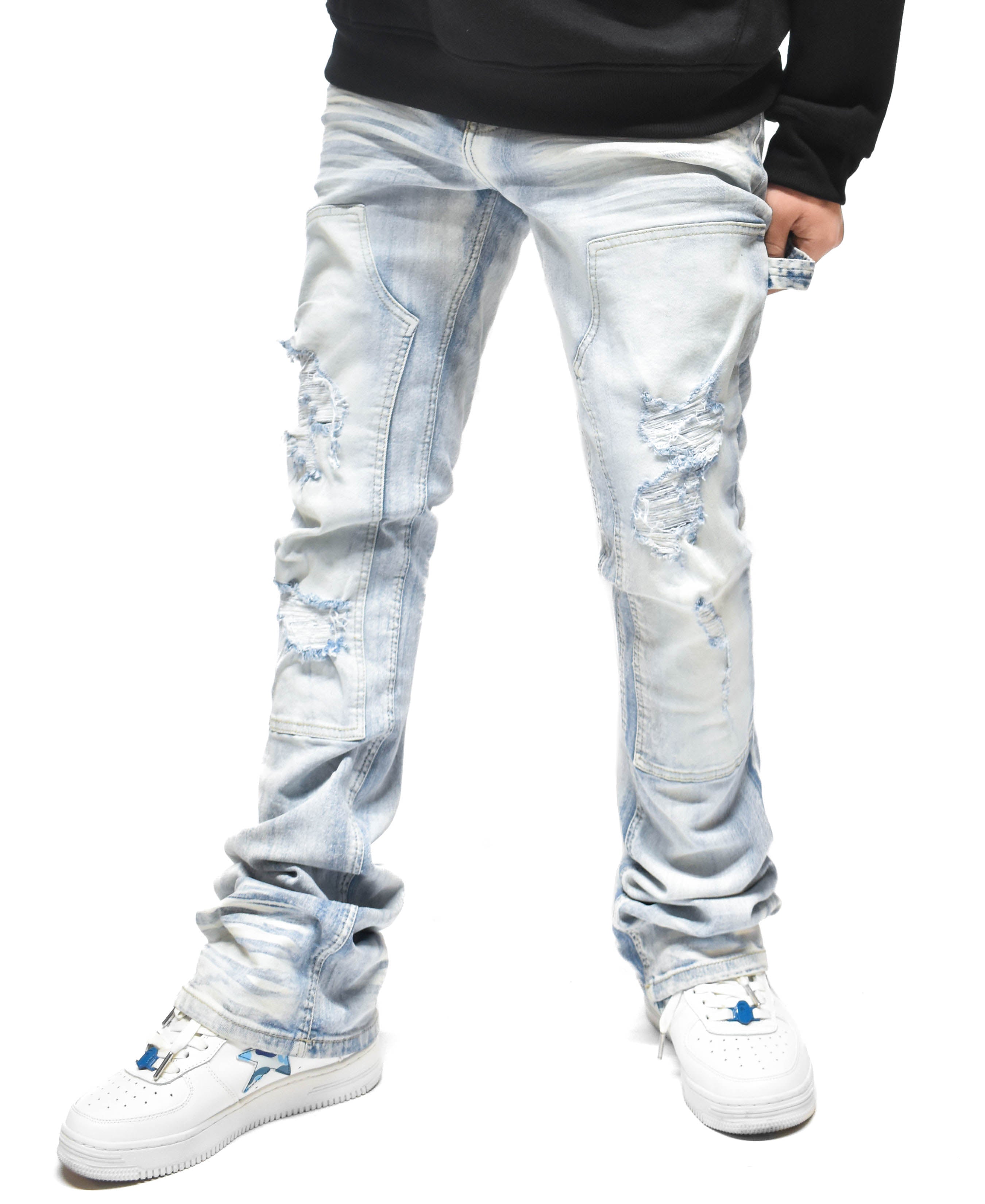 S4434 Ripped Utility Denim