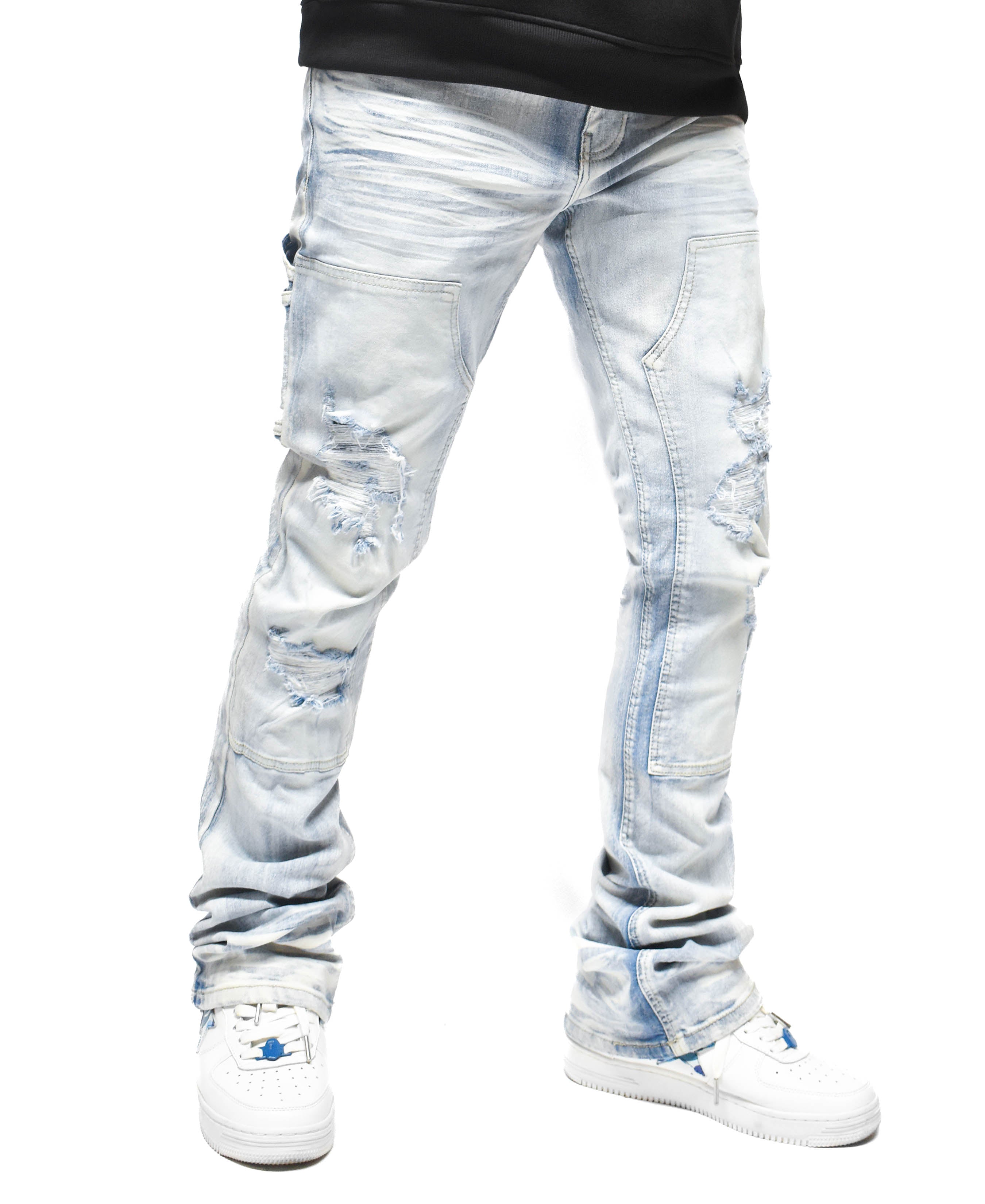 S4434 Ripped Utility Denim
