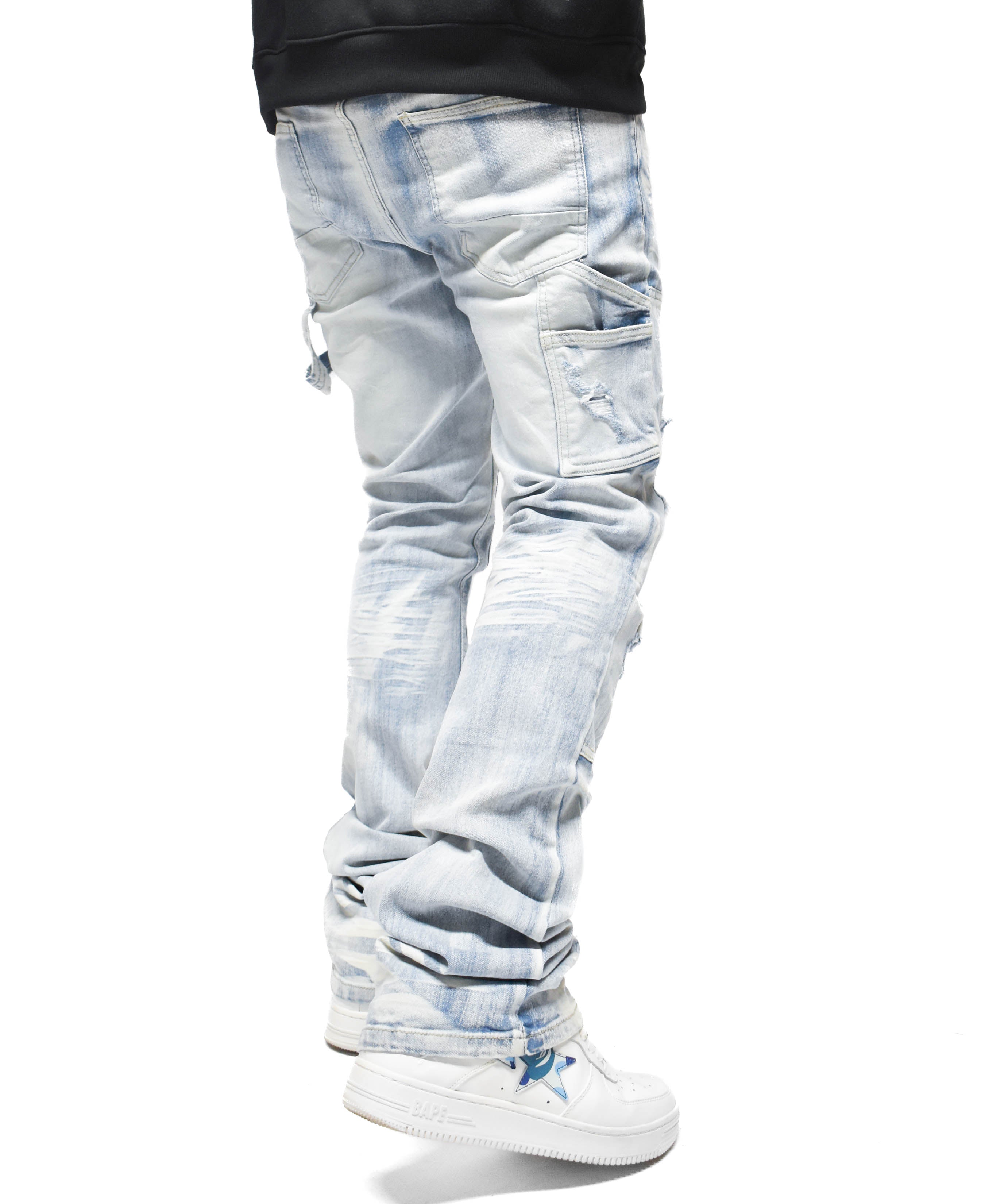 S4434 Ripped Utility Denim