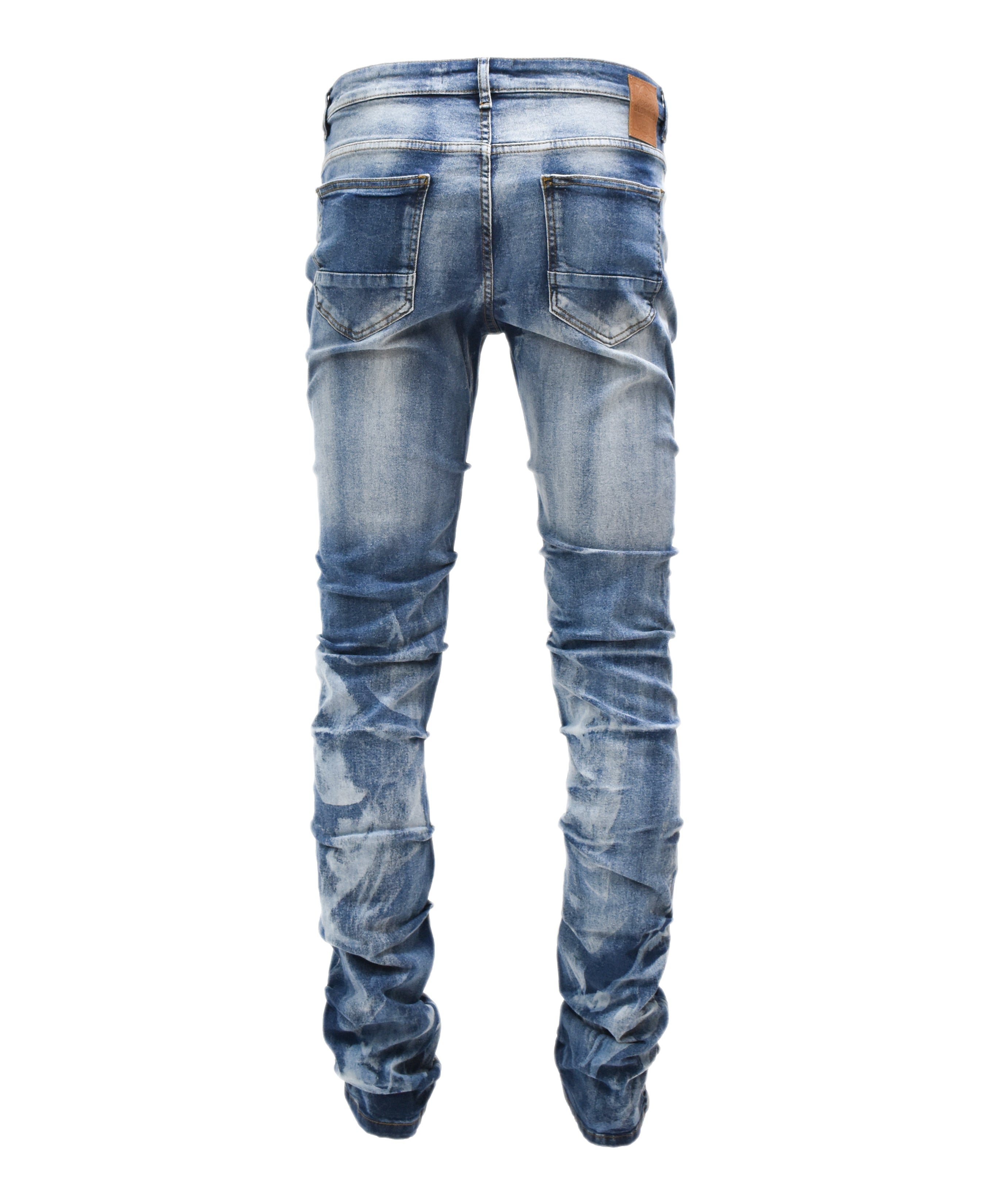 G24011 Ruched Rip Denim