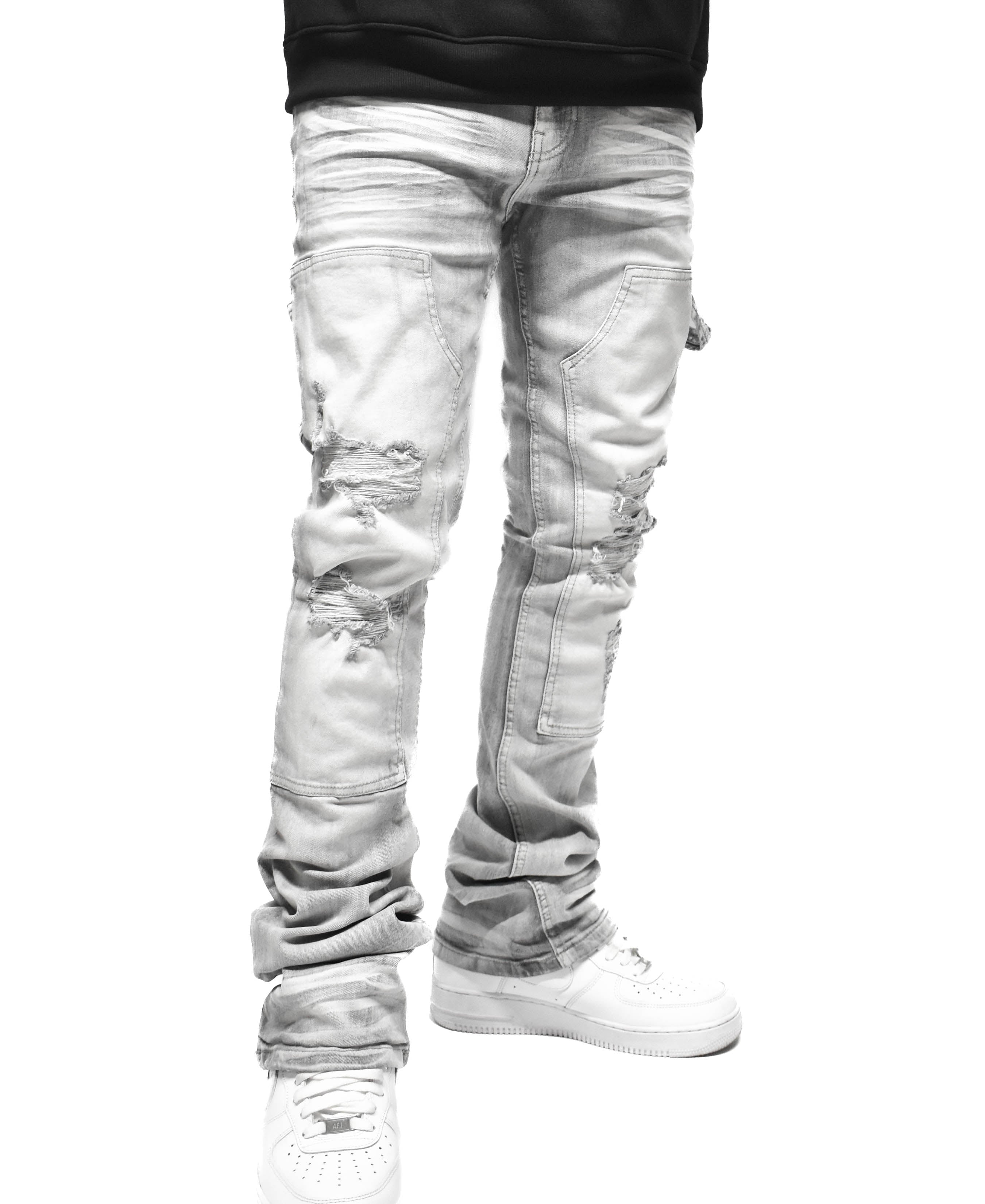 S4434 Ripped Utility Denim
