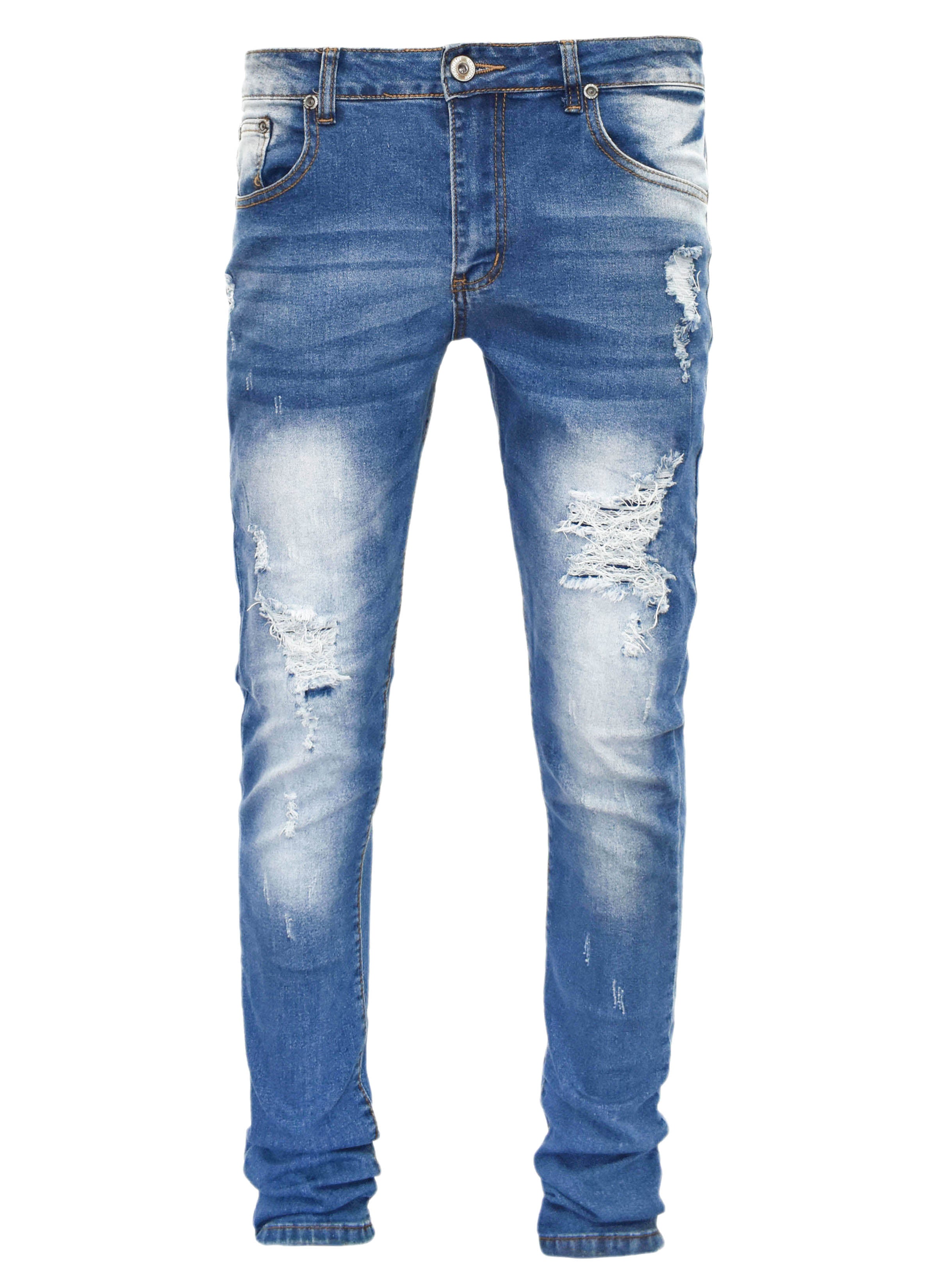 MS11319 Ripped Fade Denim