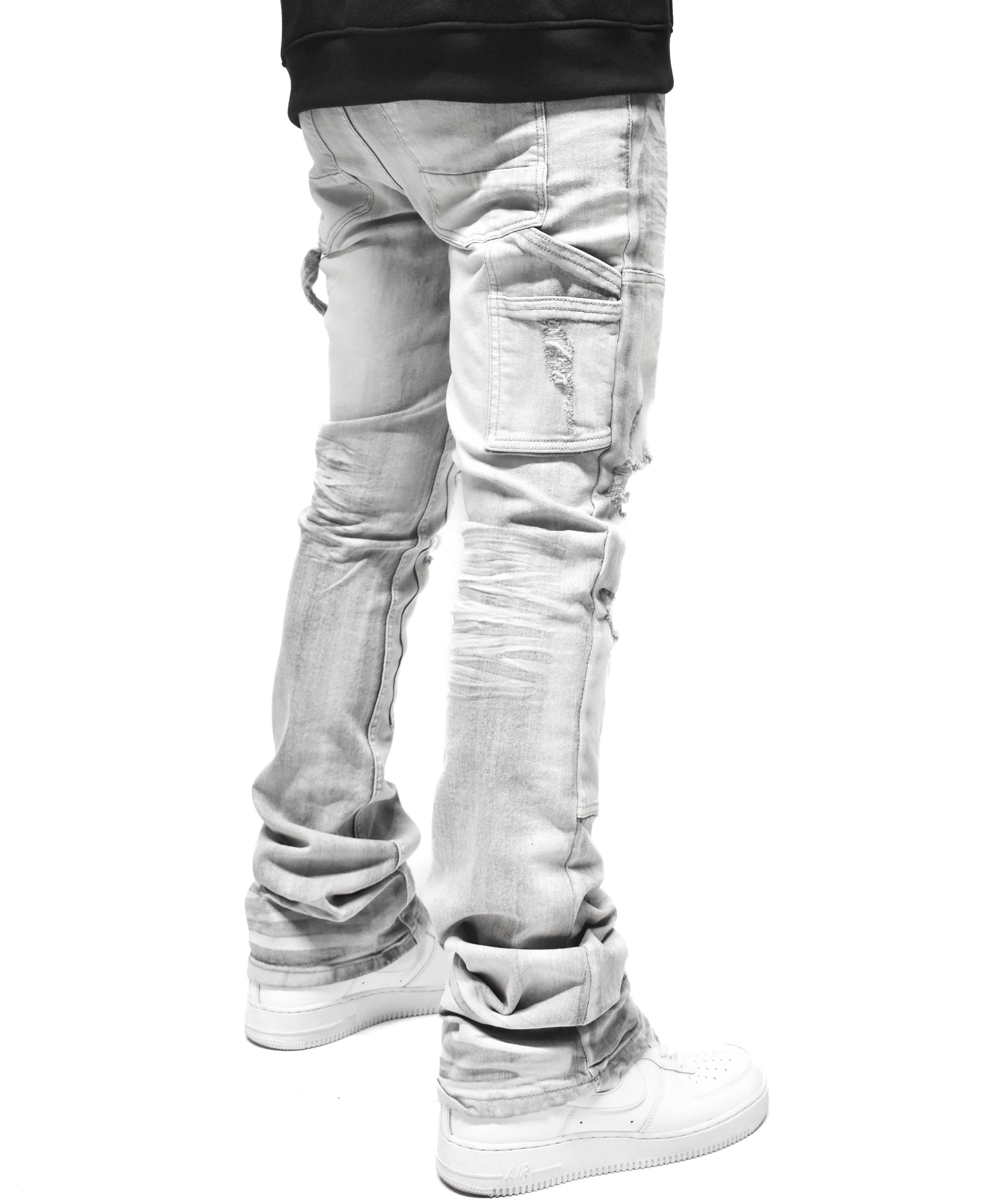 S4434 Ripped Utility Denim
