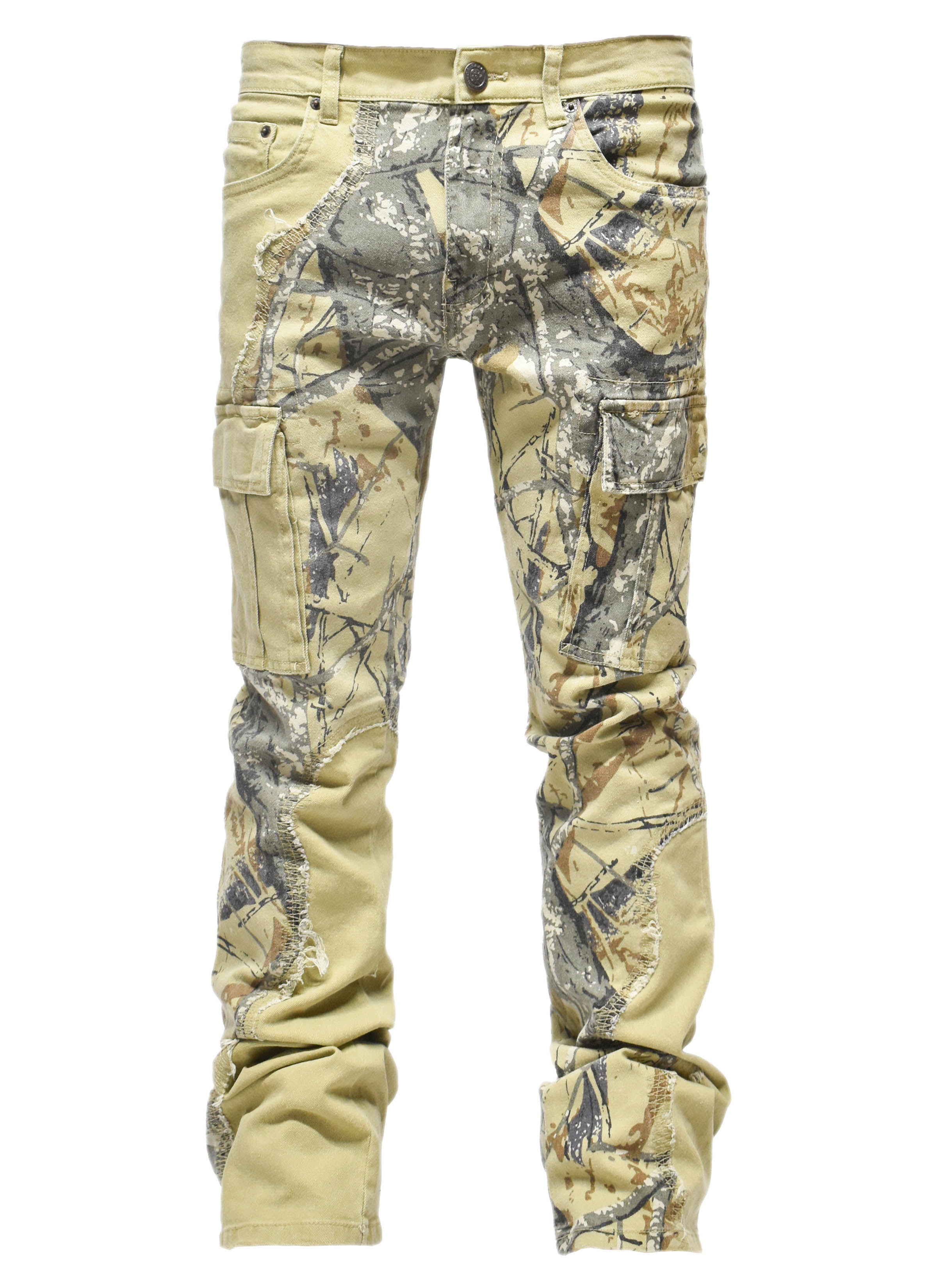 T4055 Woodland Camo Denim