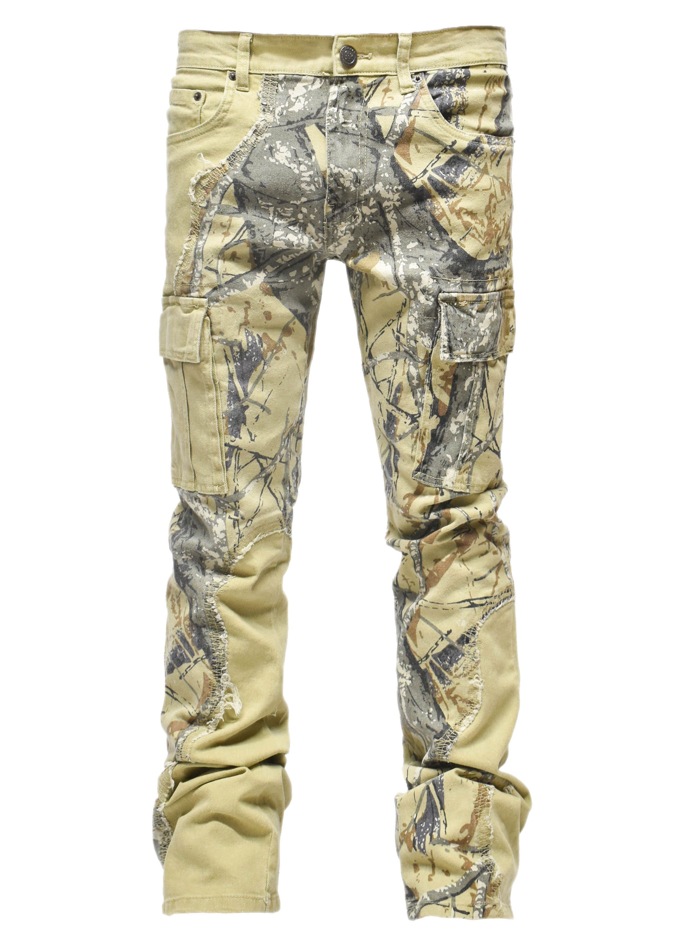T4055 Woodland Camo Denim