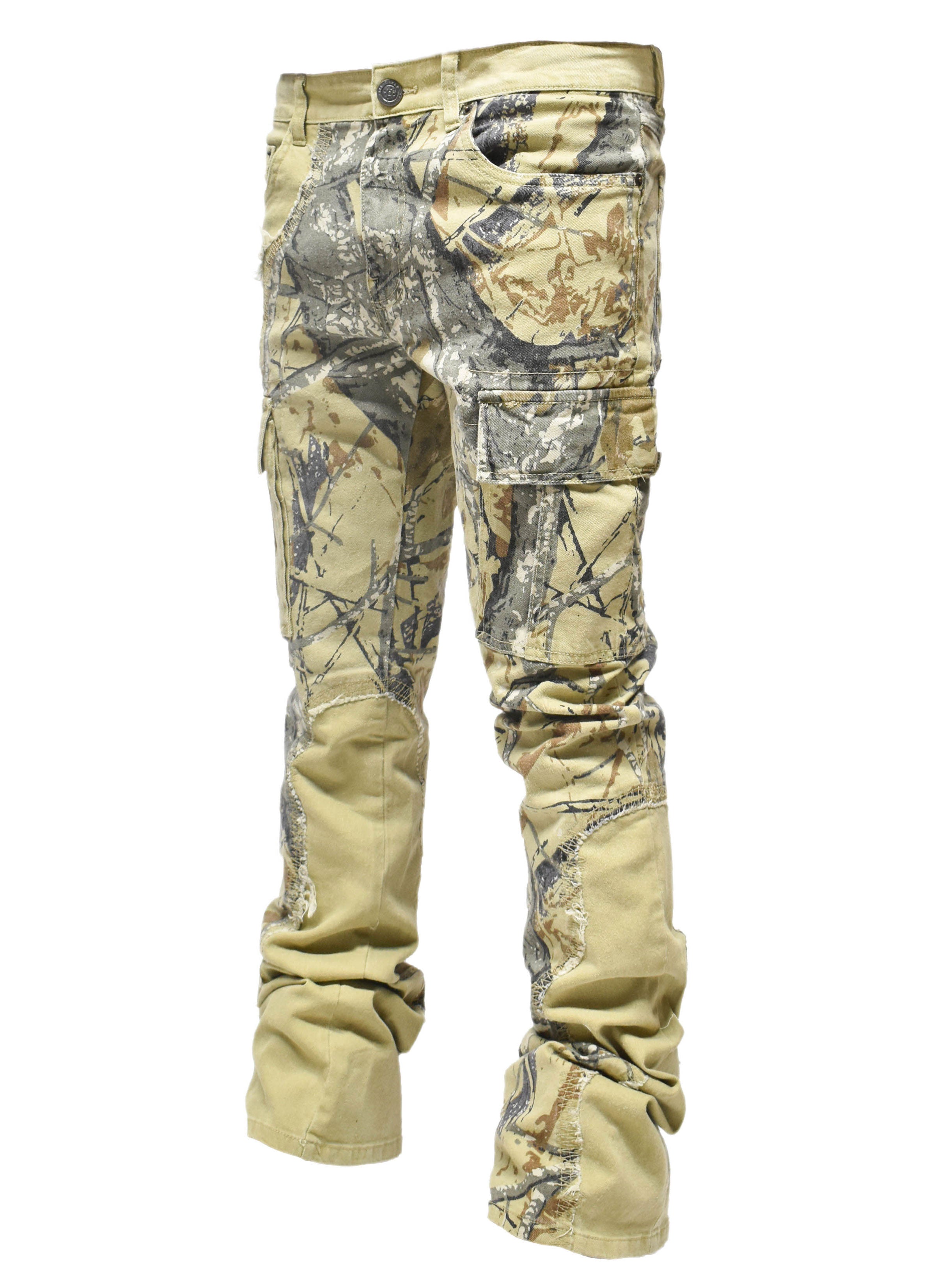 T4055 Woodland Camo Denim