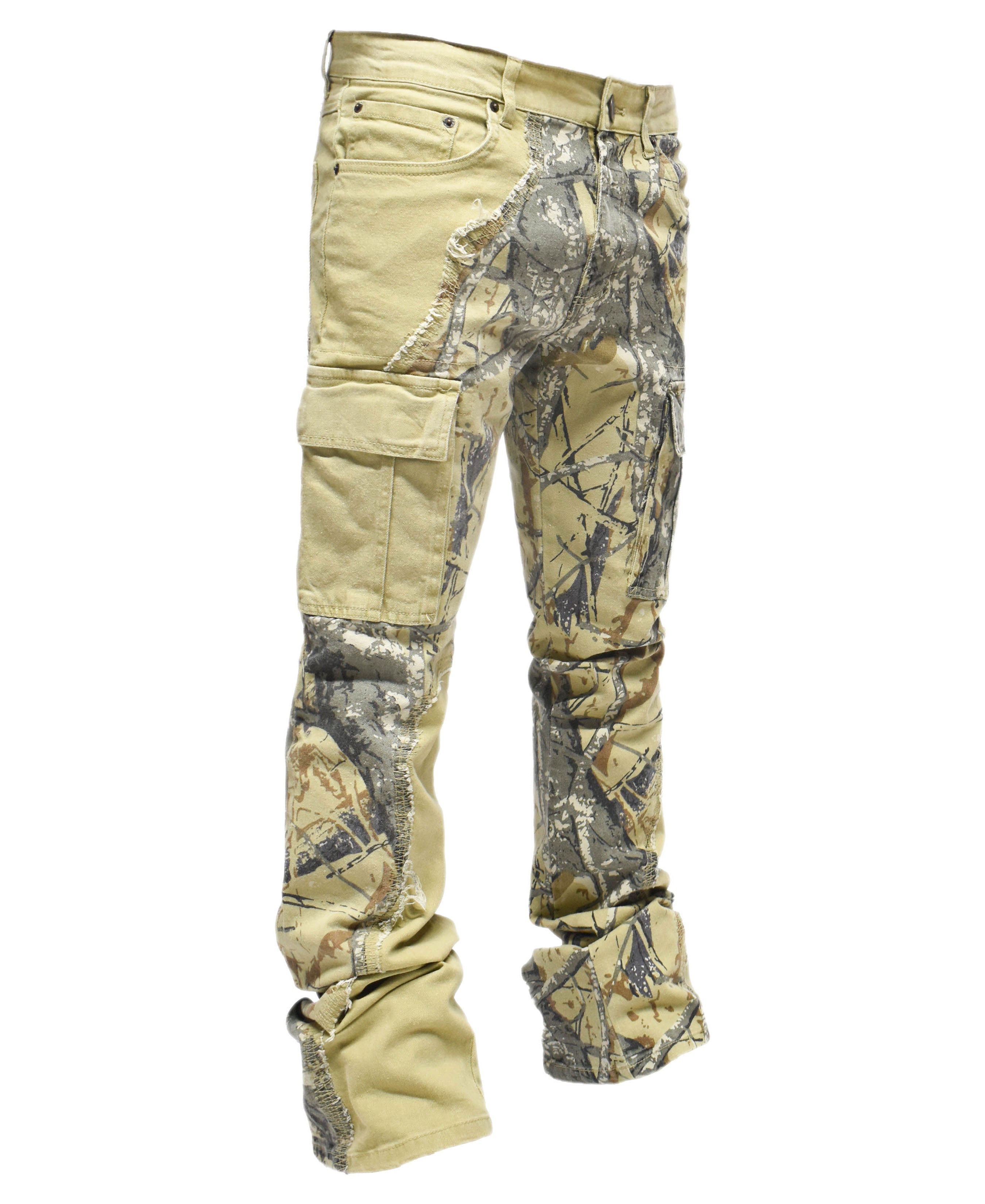 T4055 Woodland Camo Denim