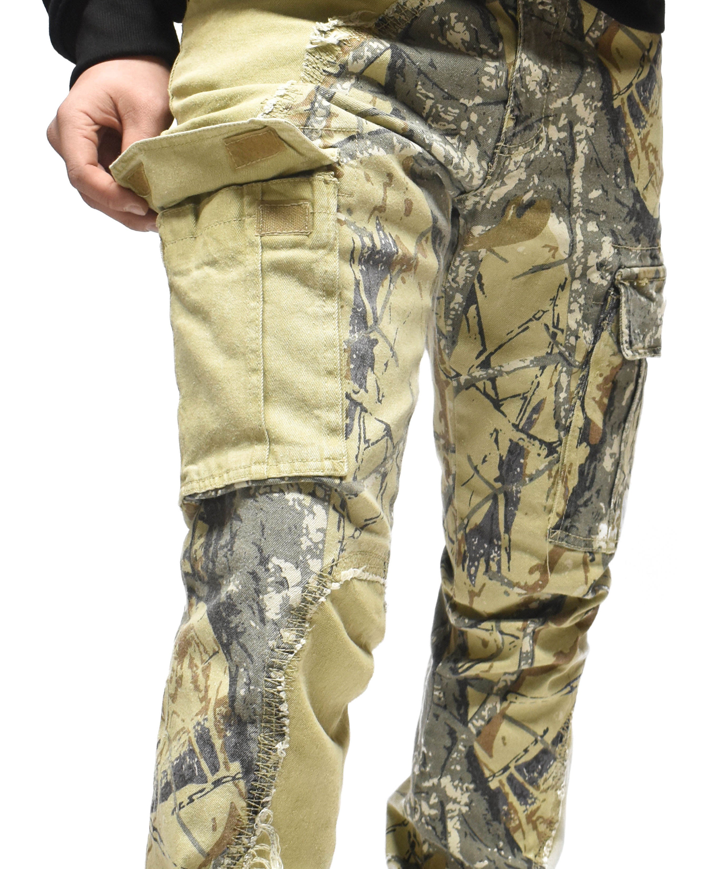 T4055 Woodland Camo Denim